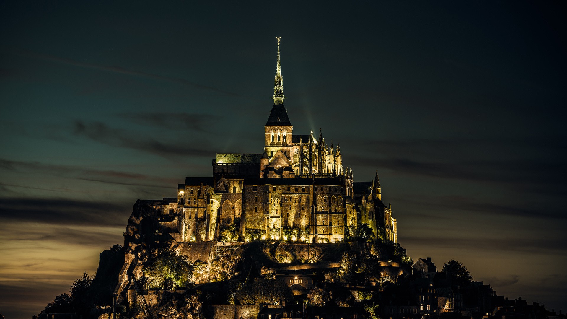 Religious Mont Saint Michel 1920x1080