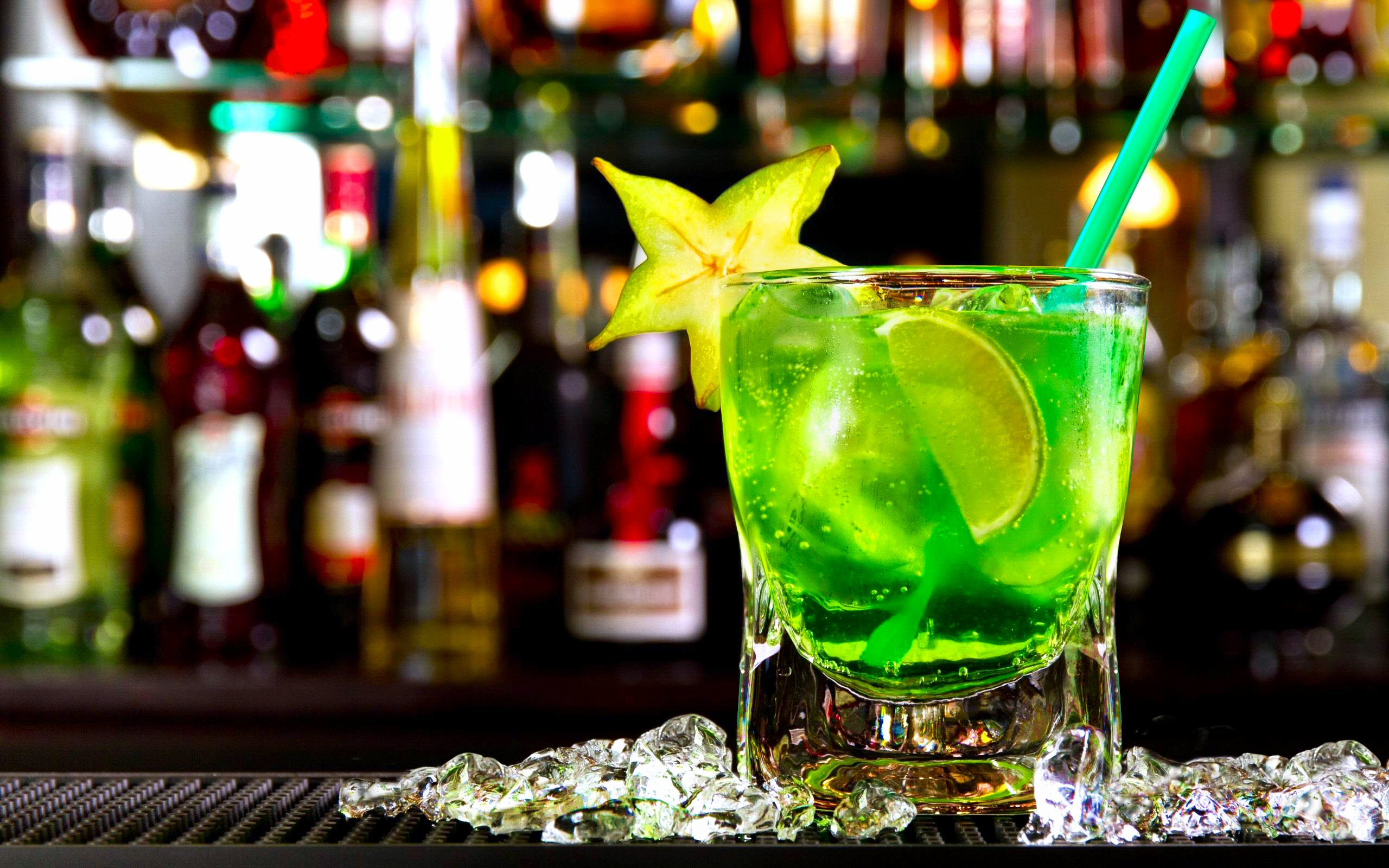 Cocktail Drink Glass Mojito 2560x1600