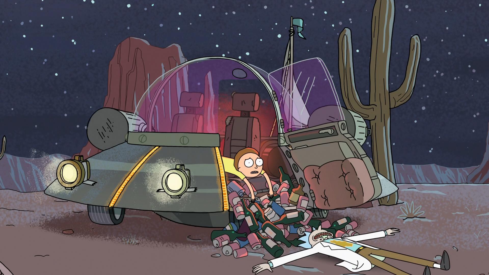 Morty Smith Rick Sanchez Rick And Morty Space Cruiser Rick And Morty 1920x1080
