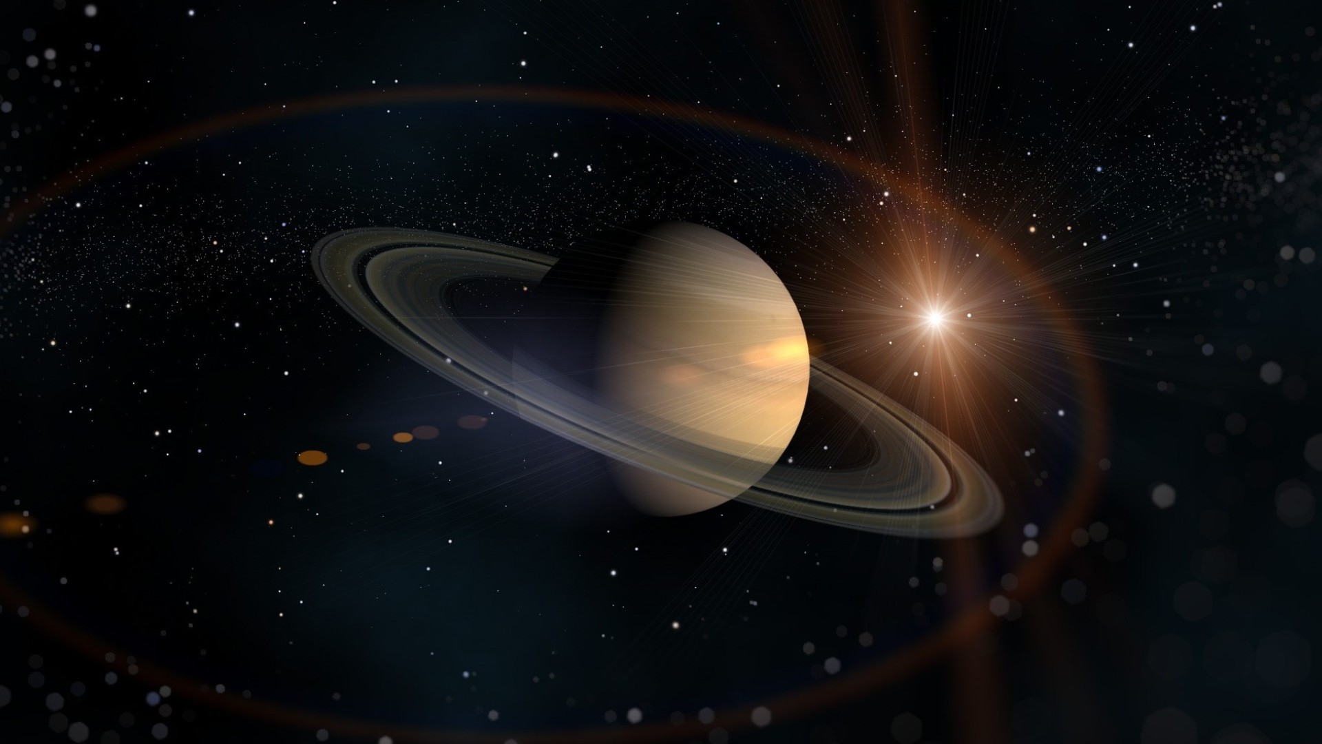 Planet Saturn Space 1920x1080
