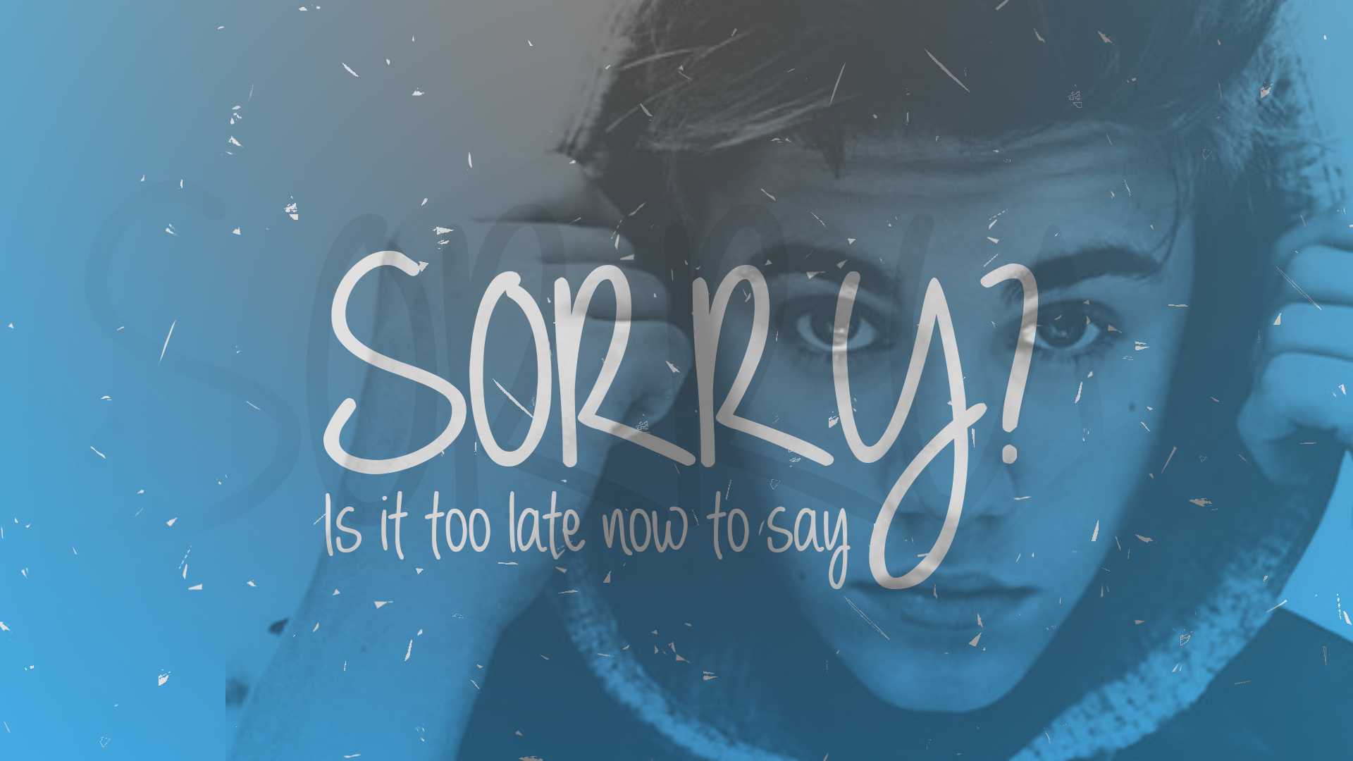 Blue Justin Bieber Quote 1920x1080