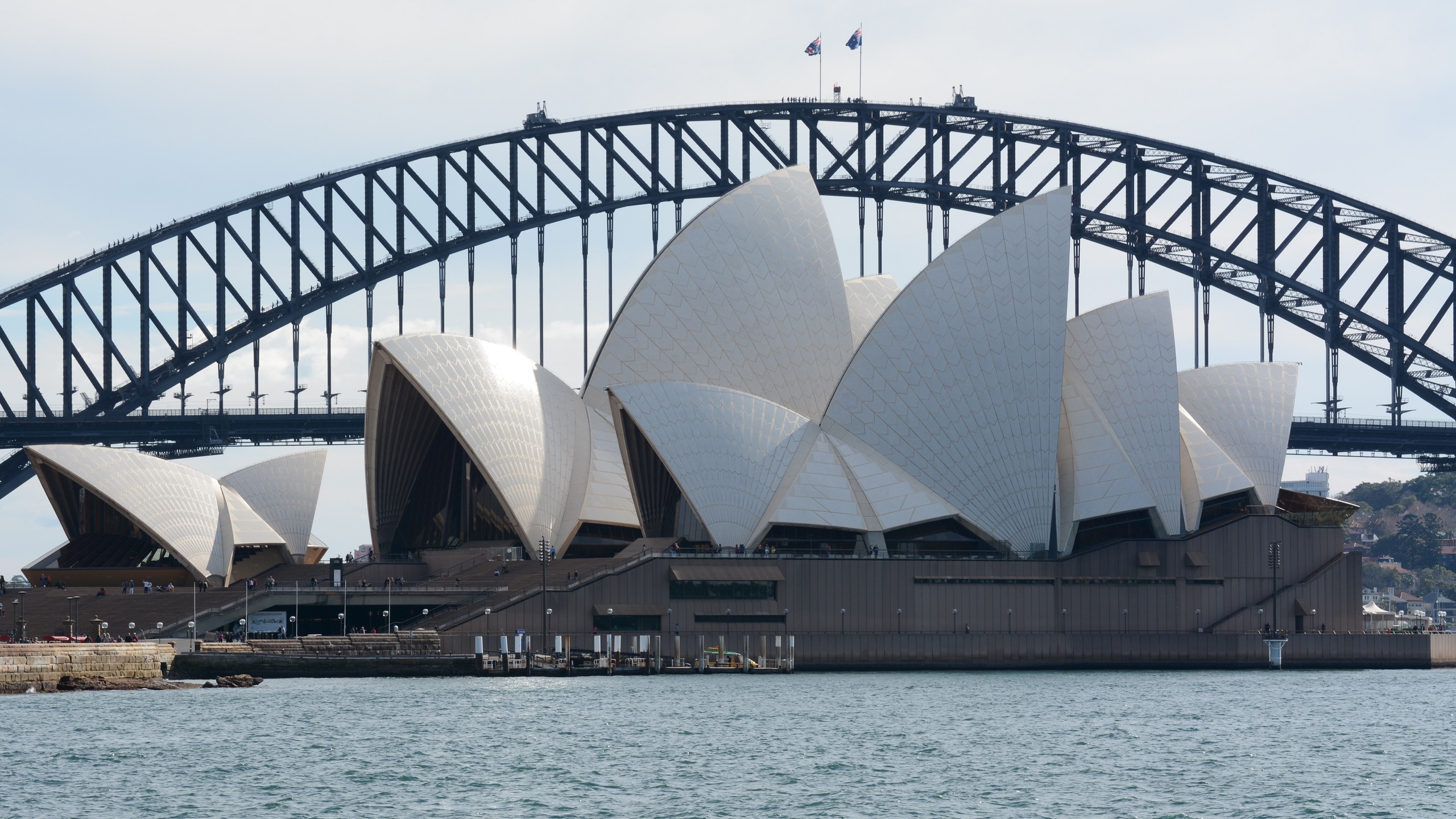 Architecture Australia Sydney Harbour Bridge Sydney Opera House 2560x1440