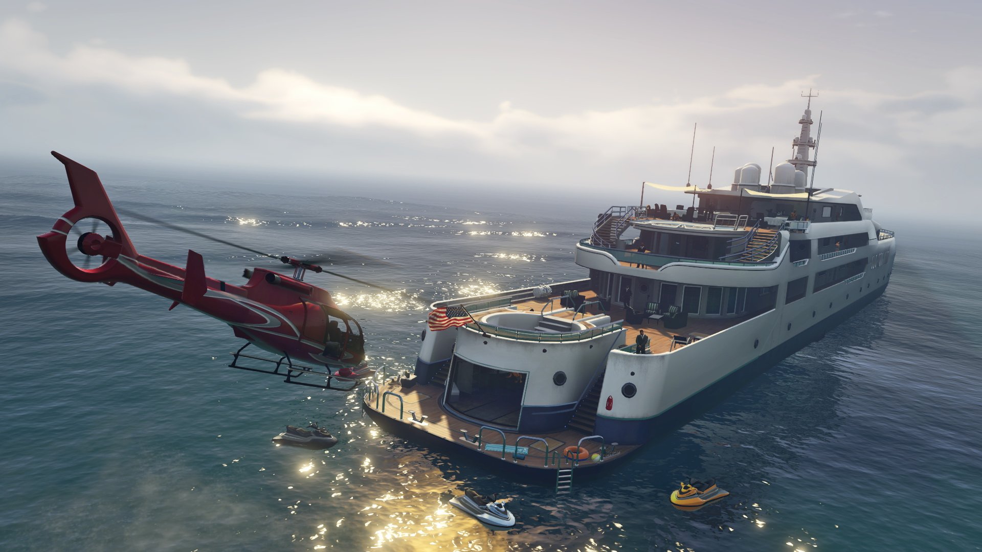 Airplane Grand Theft Auto Grand Theft Auto V Yacht 1920x1080