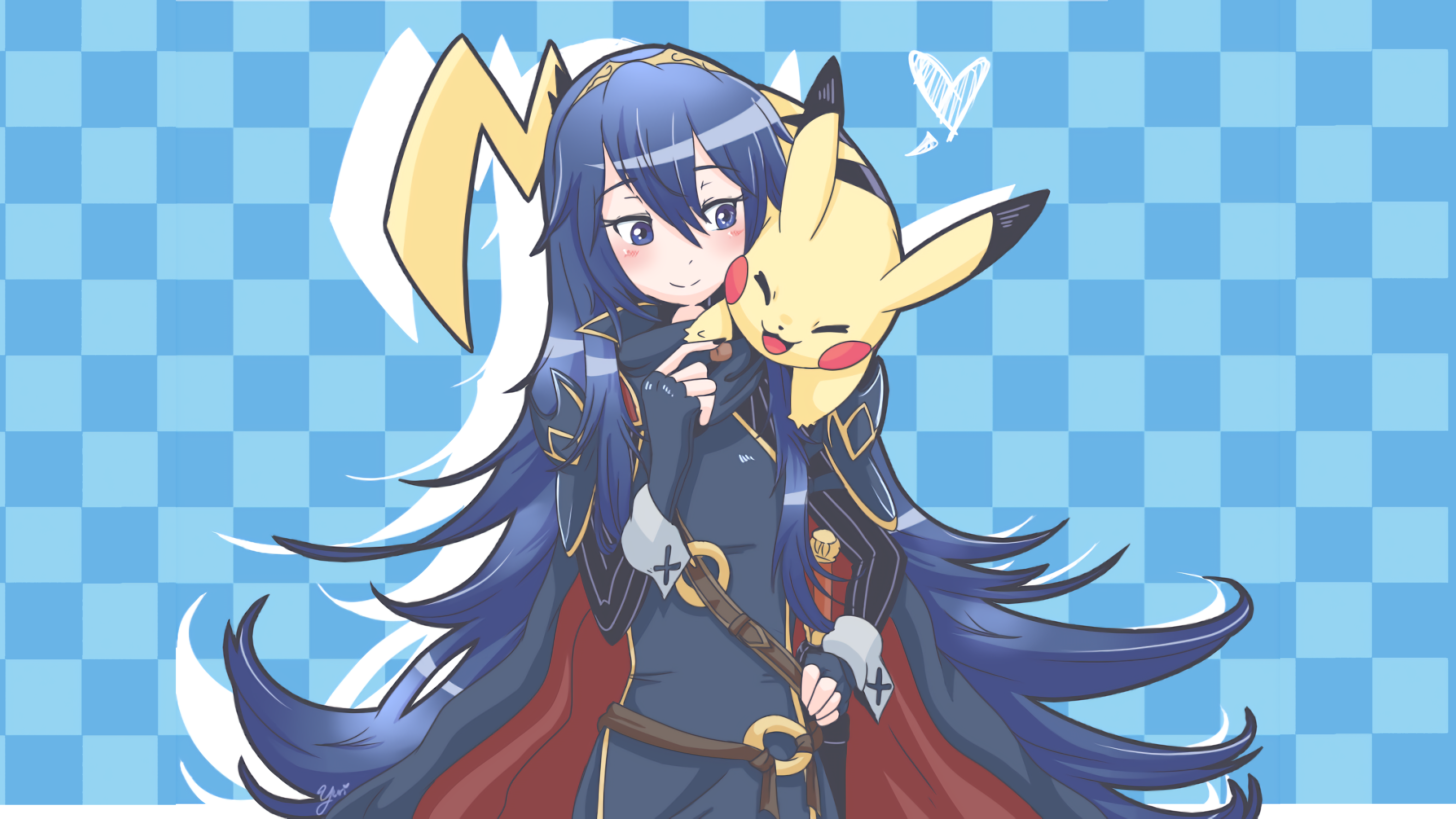 Blue Fire Emblem Lucina Fire Emblem Pikachu Pokemon 4124x2320