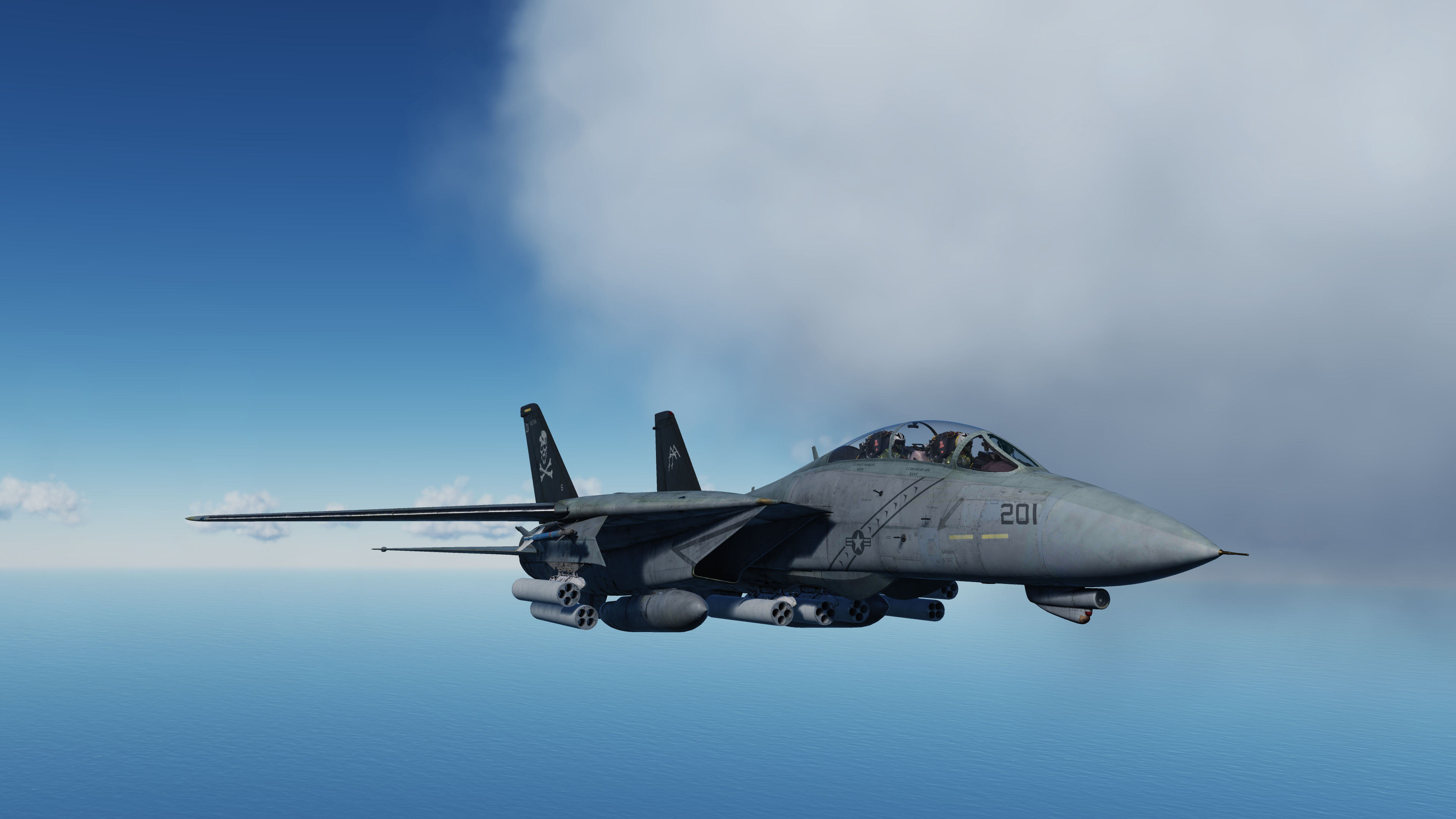 DCS Military Aircraft Vehicle Aircraft Military Numbers F 14 Tomcat 3840x2160