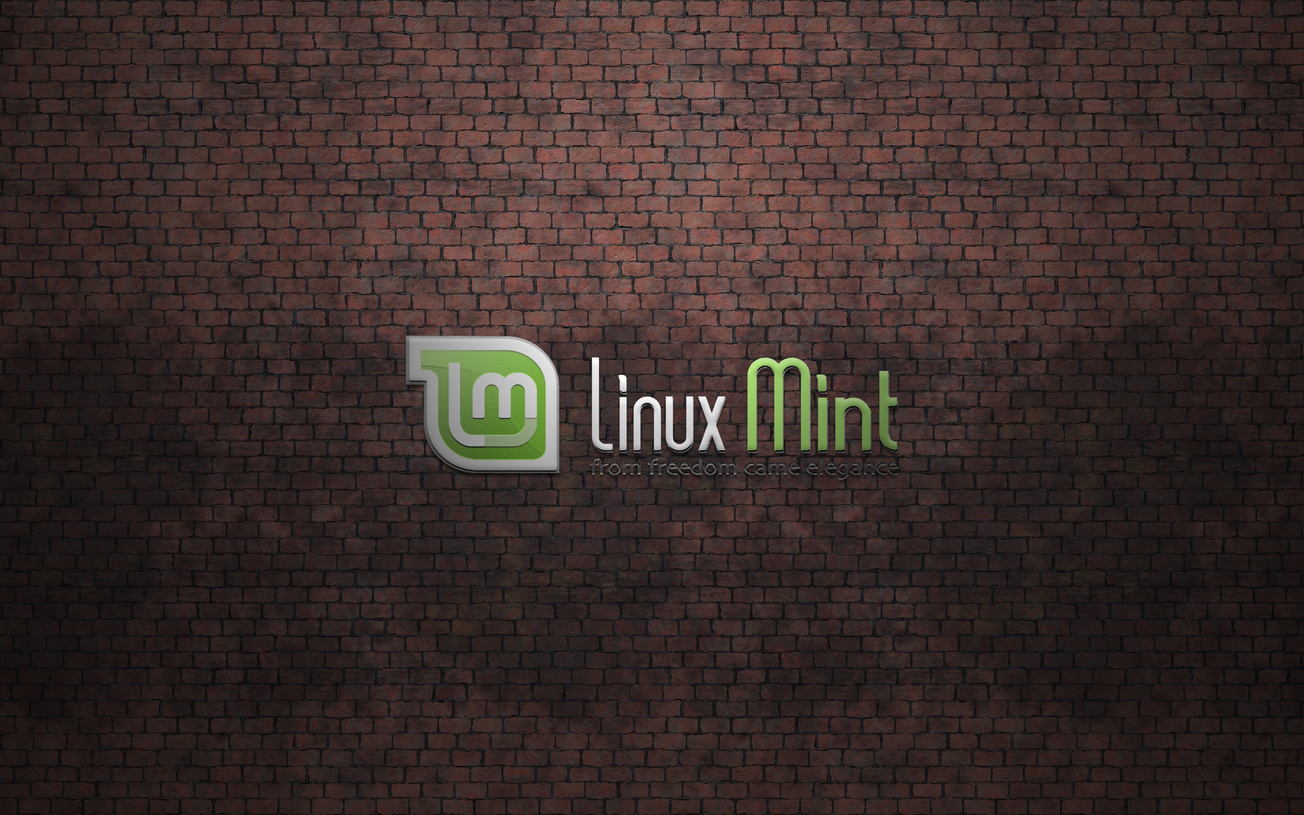 Brick Linux Linux Mint Logo Operating System Technology 2560x1600