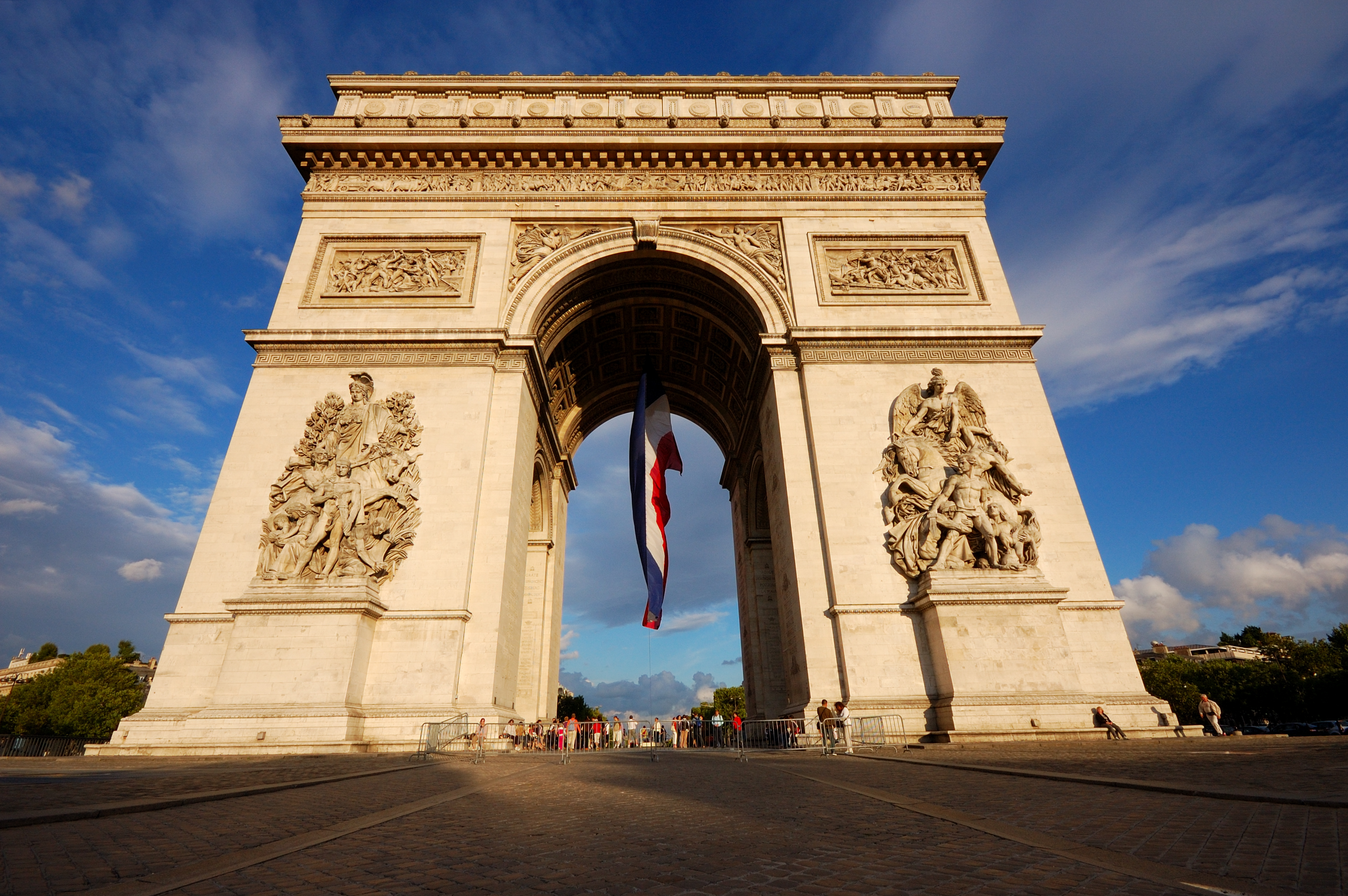 Arc De Triomphe Flag Of France France Monument Paris 2943x1957