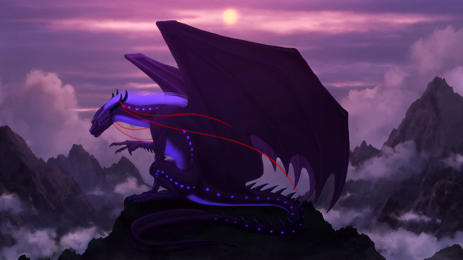 Dragon Mountain Peace Purple 1564x880