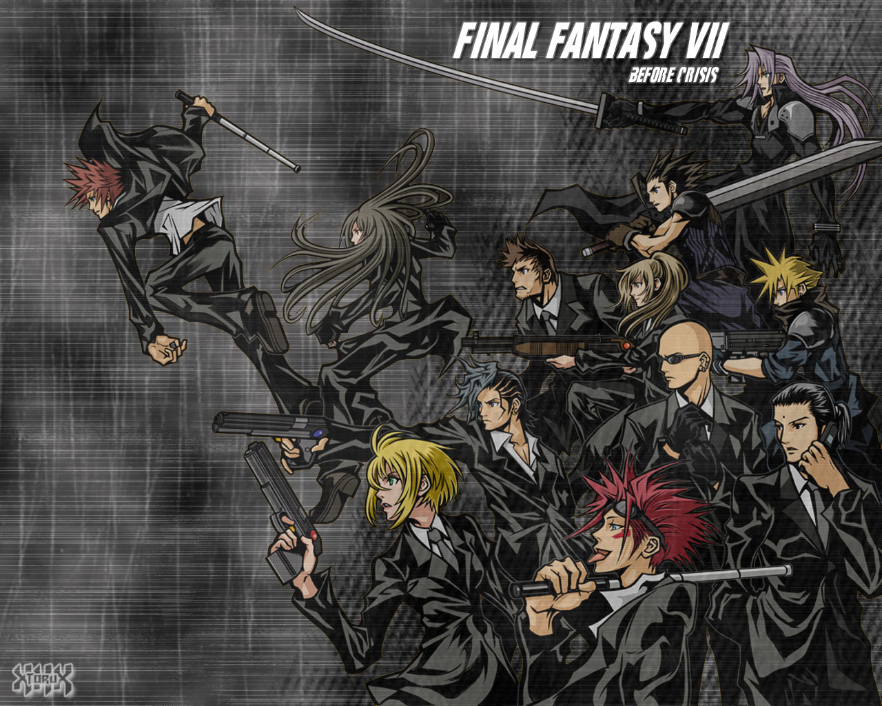 Cloud Strife Final Fantasy Vii Sephiroth Final Fantasy Zack Fair 1280x1024