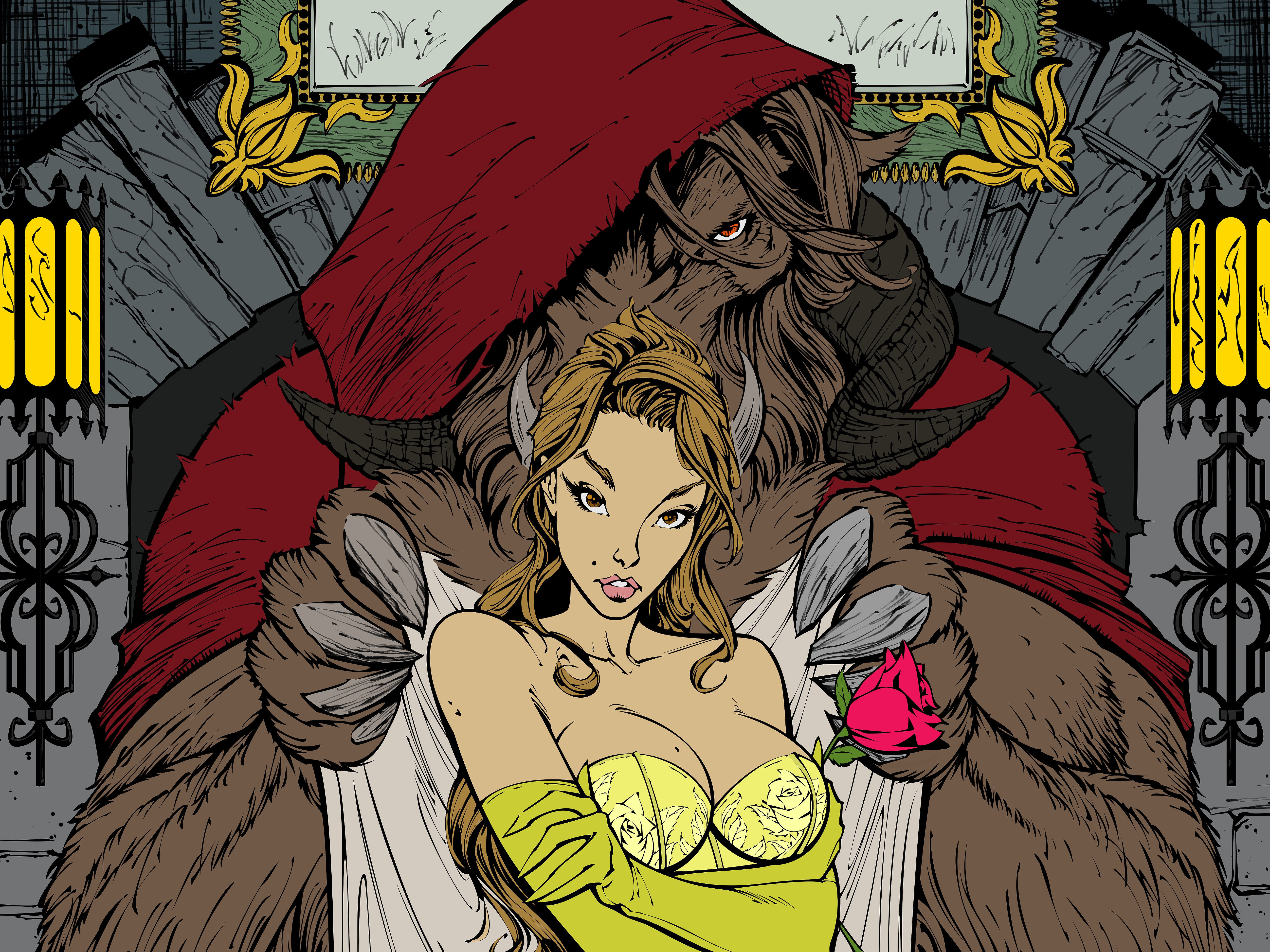 Comics Beauty And The Beast 5150x3862