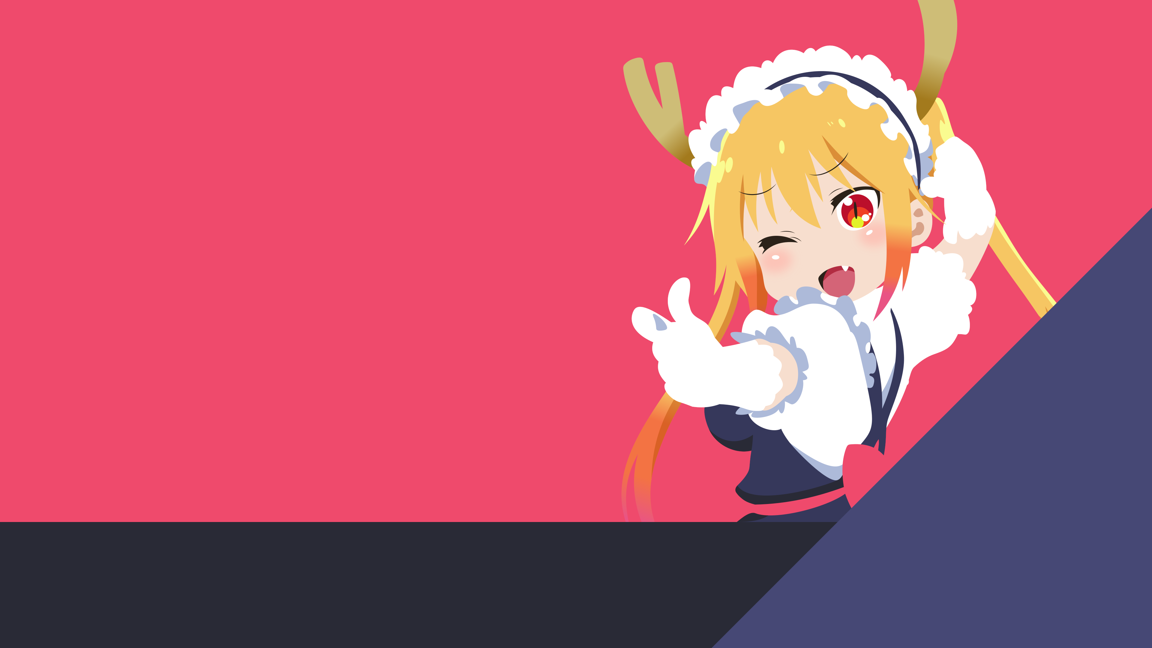 Kobayashi San Chi No Maid Dragon Tohru Kobayashi San Chi No Maid Dragon Anime Girls Maid Maid Outfit 3840x2160