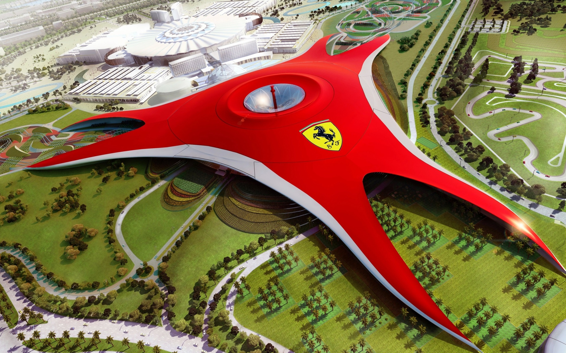 Abu Dhabi Ferrari Ferrari World Theme Park 1920x1200