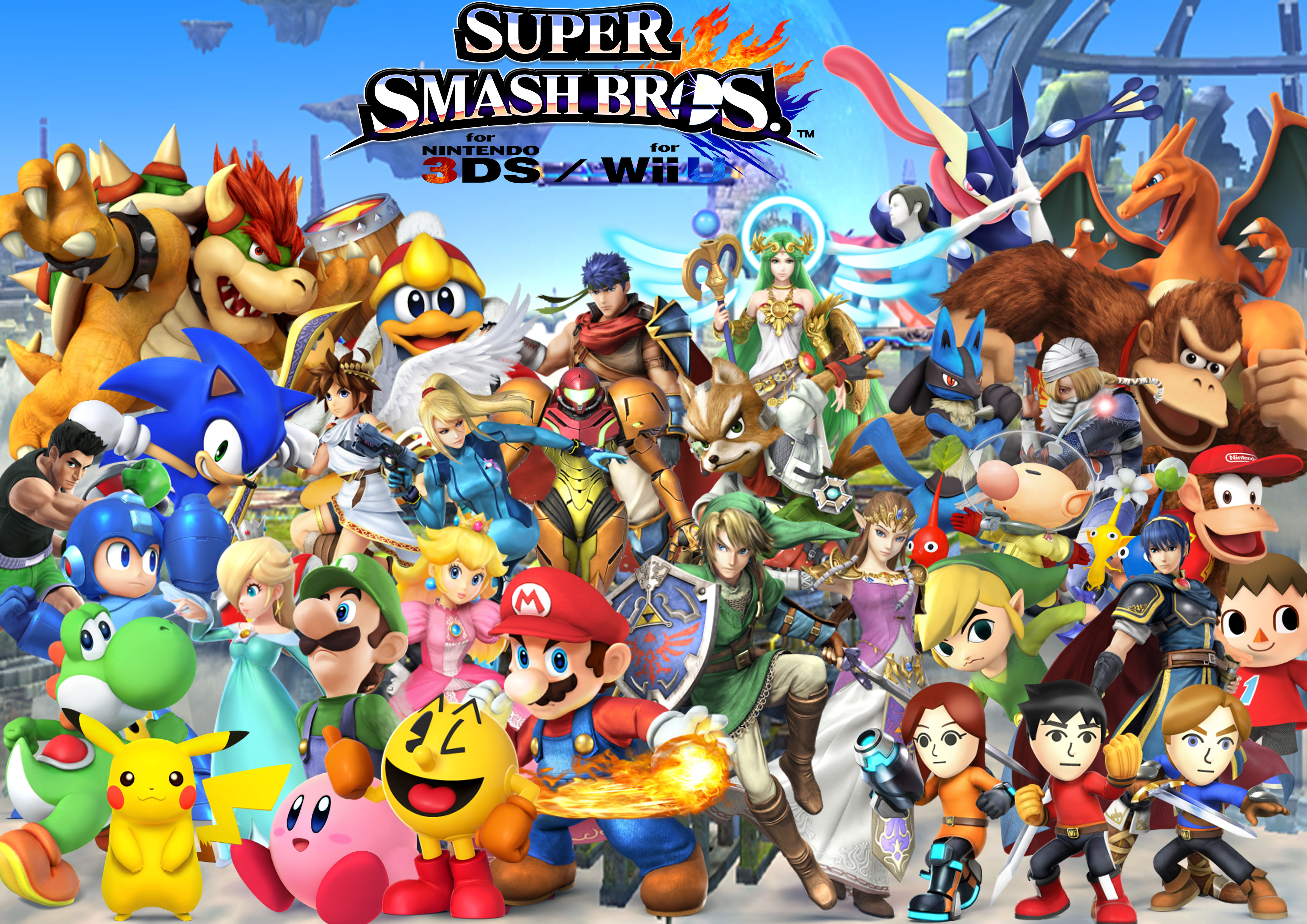 Video Game Super Smash Bros For Nintendo 3DS And Wii U 4961x3508