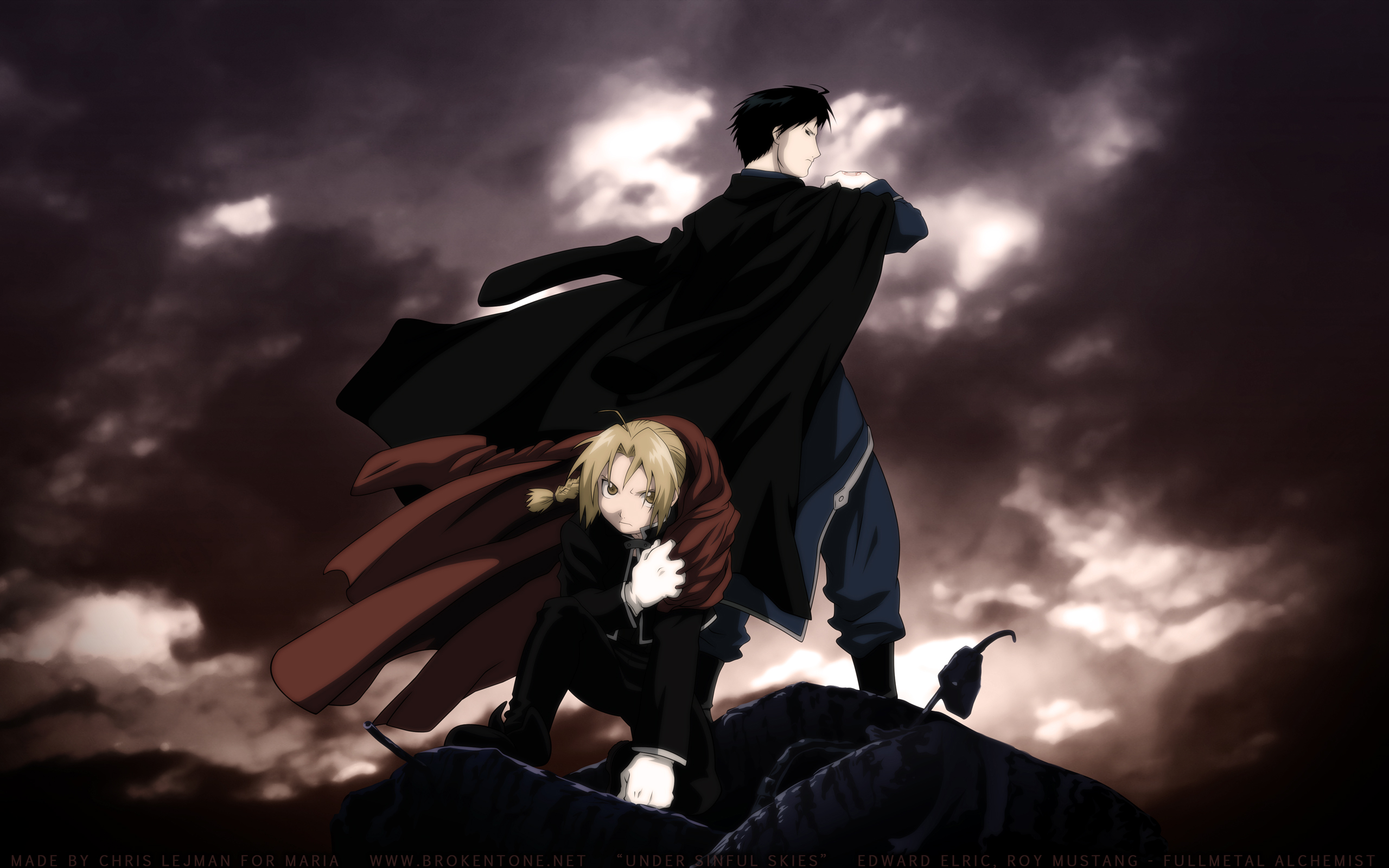 Edward Elric Roy Mustang 2560x1600