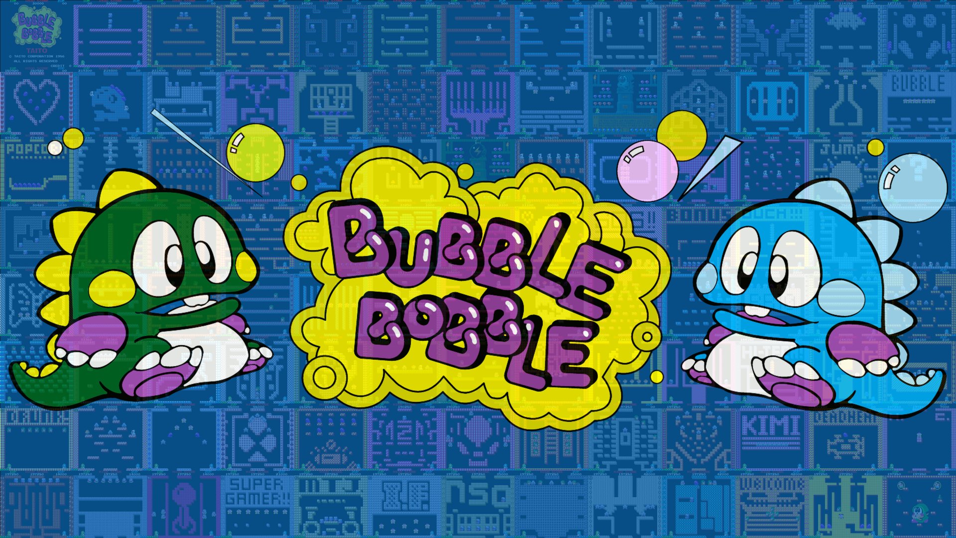 Video Game Bubble Bobble 1920x1080