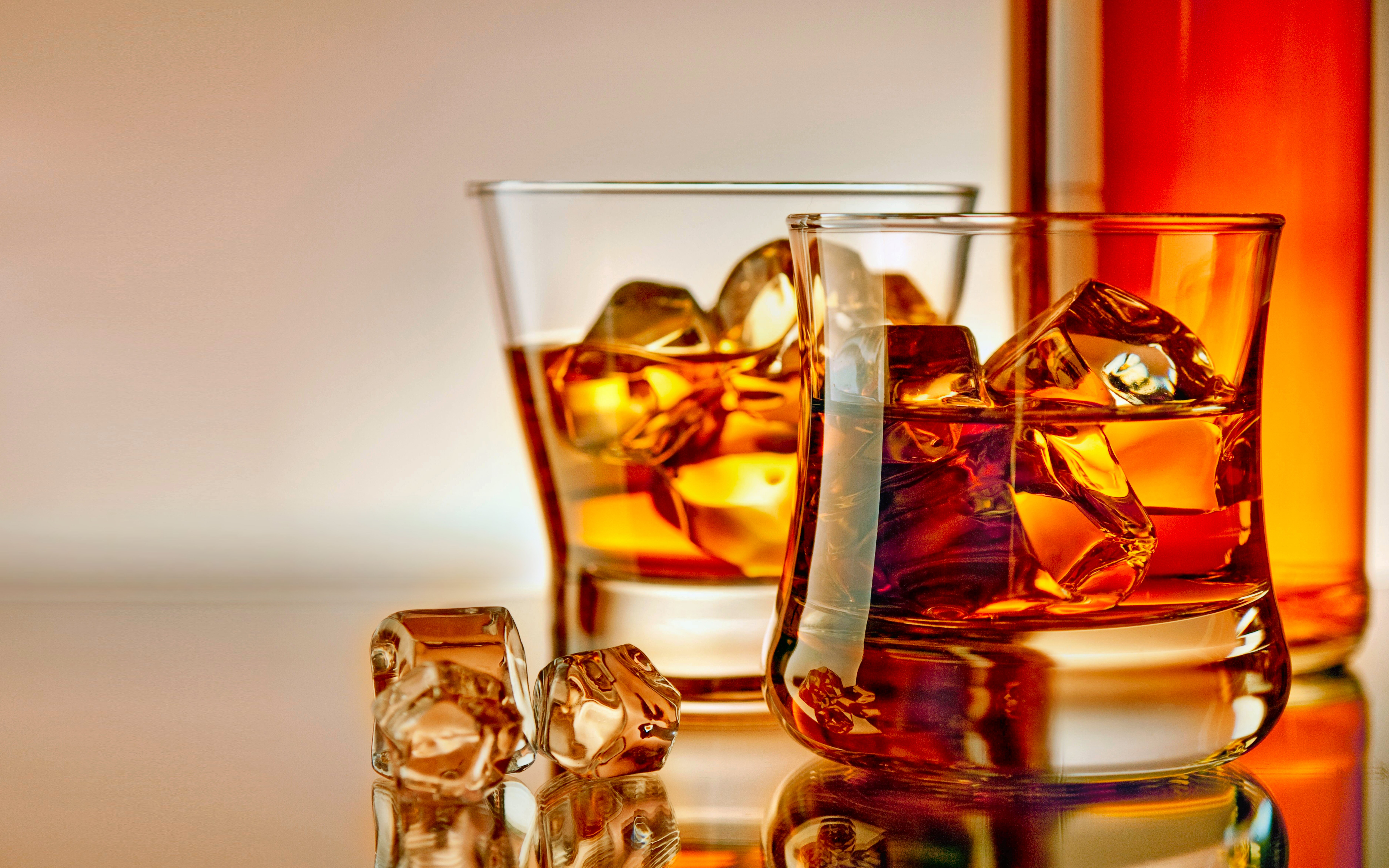 Drink Glass Ice Whisky 7504x4690