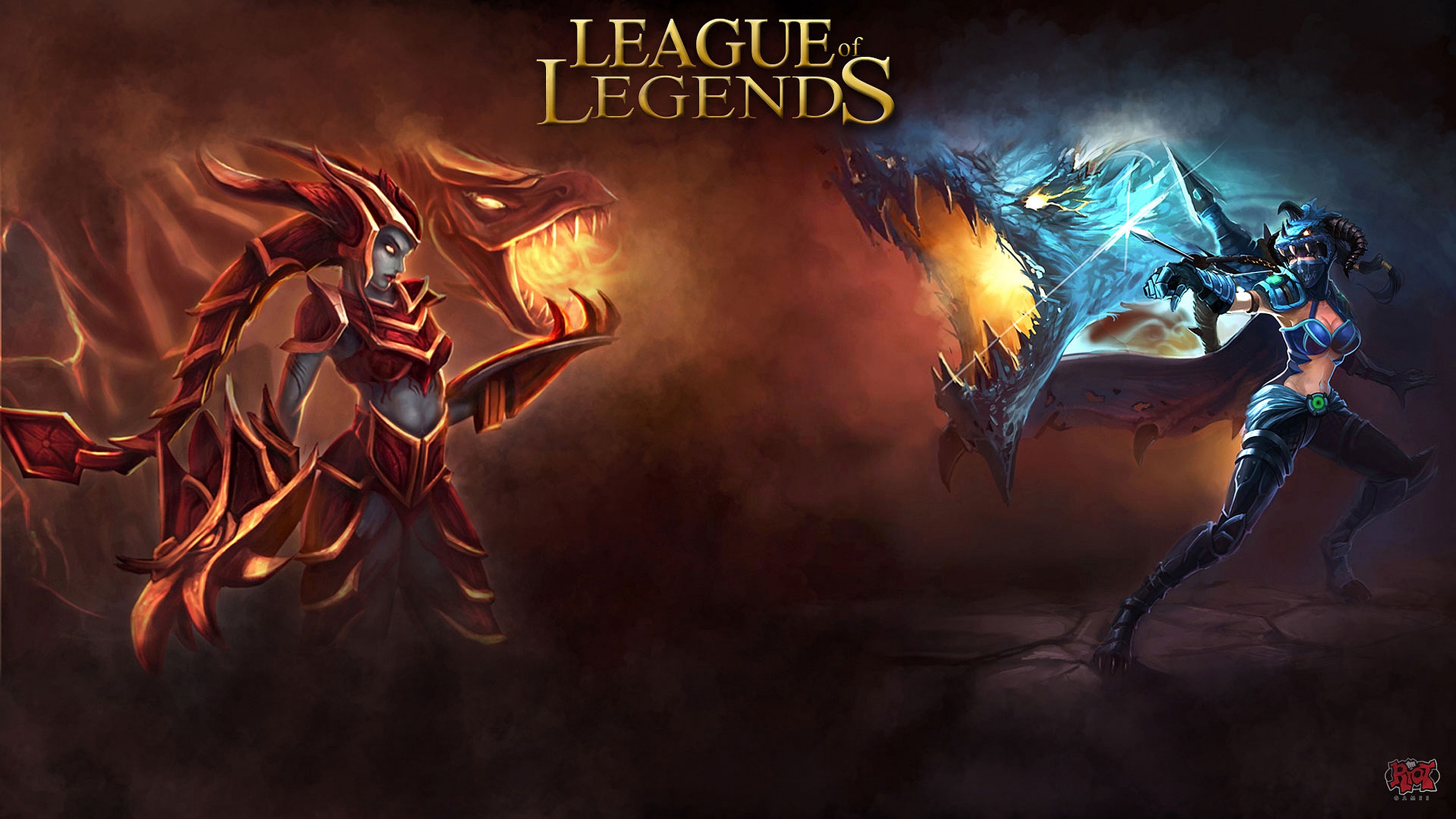 Shyvana League Of Legends Vayne League Of Legends 2560x1440