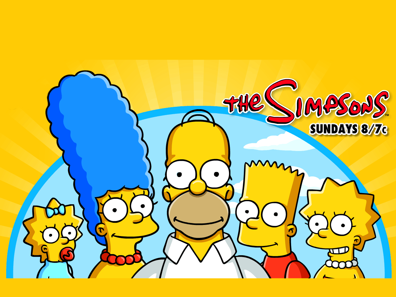 Bart Simpson Homer Simpson Lisa Simpson Maggie Simpson Marge Simpson The Simpsons 1280x960