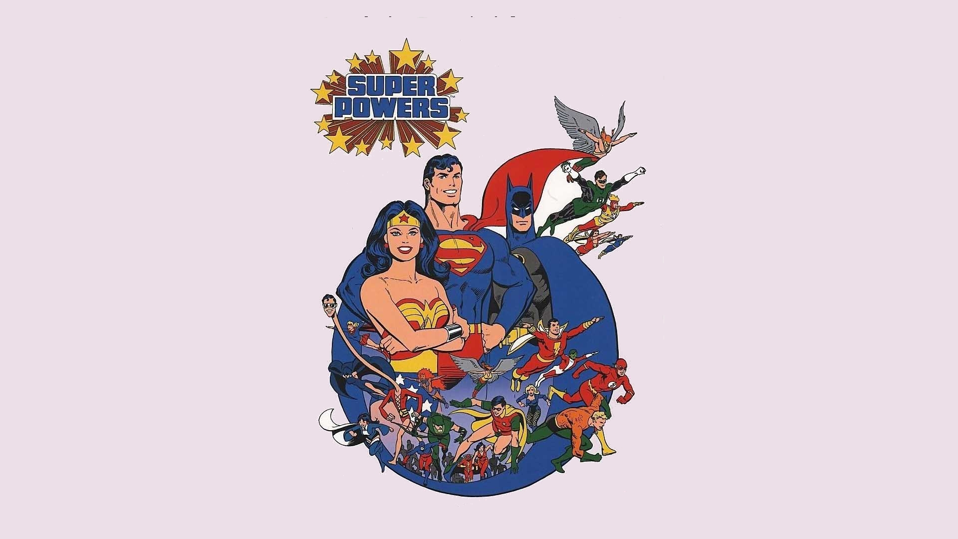 Batman Flash Hawkman Superman Wonder Woman 1920x1080