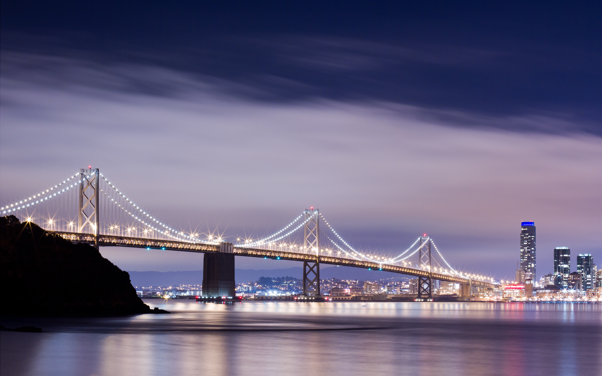 Bay Bridge Building City San Francisco 2560x1600