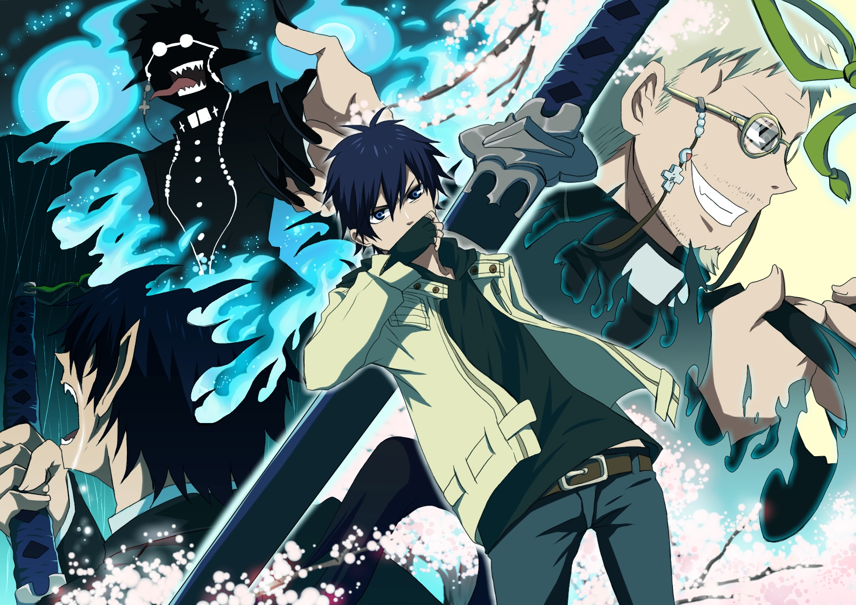 Ao No Exorcist Rin Okumura Shiro Fujimoto 1754x1240