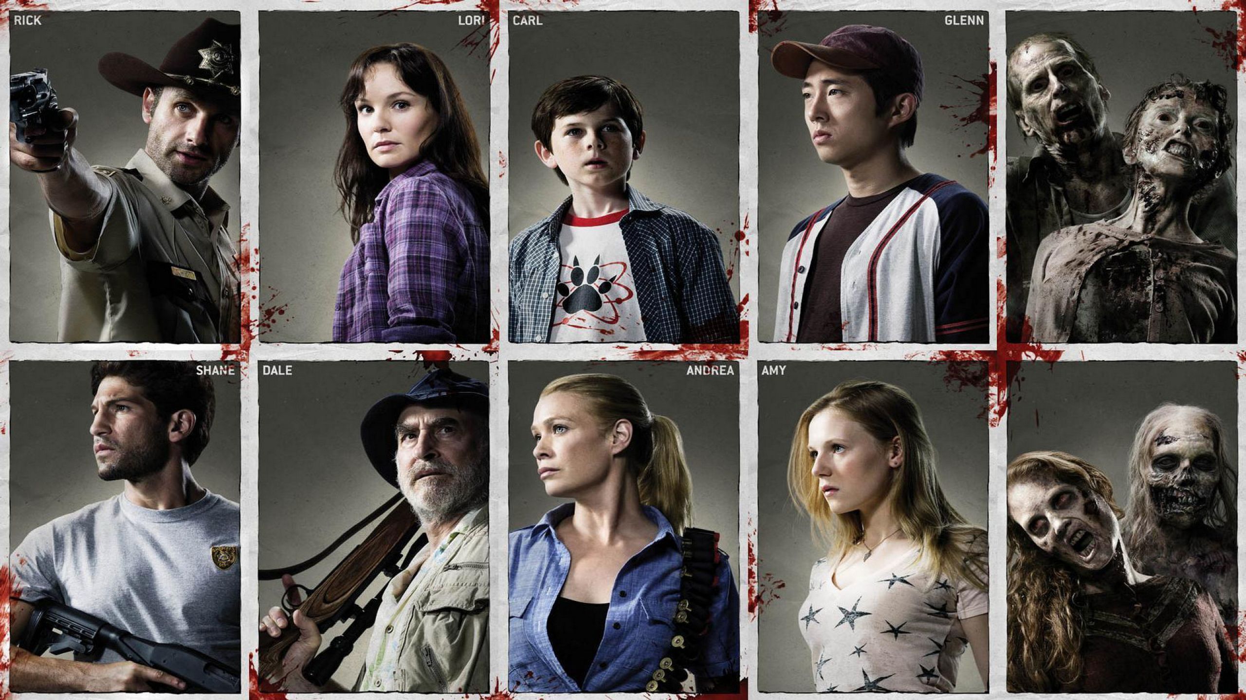 Cast The Walking Dead 2560x1440