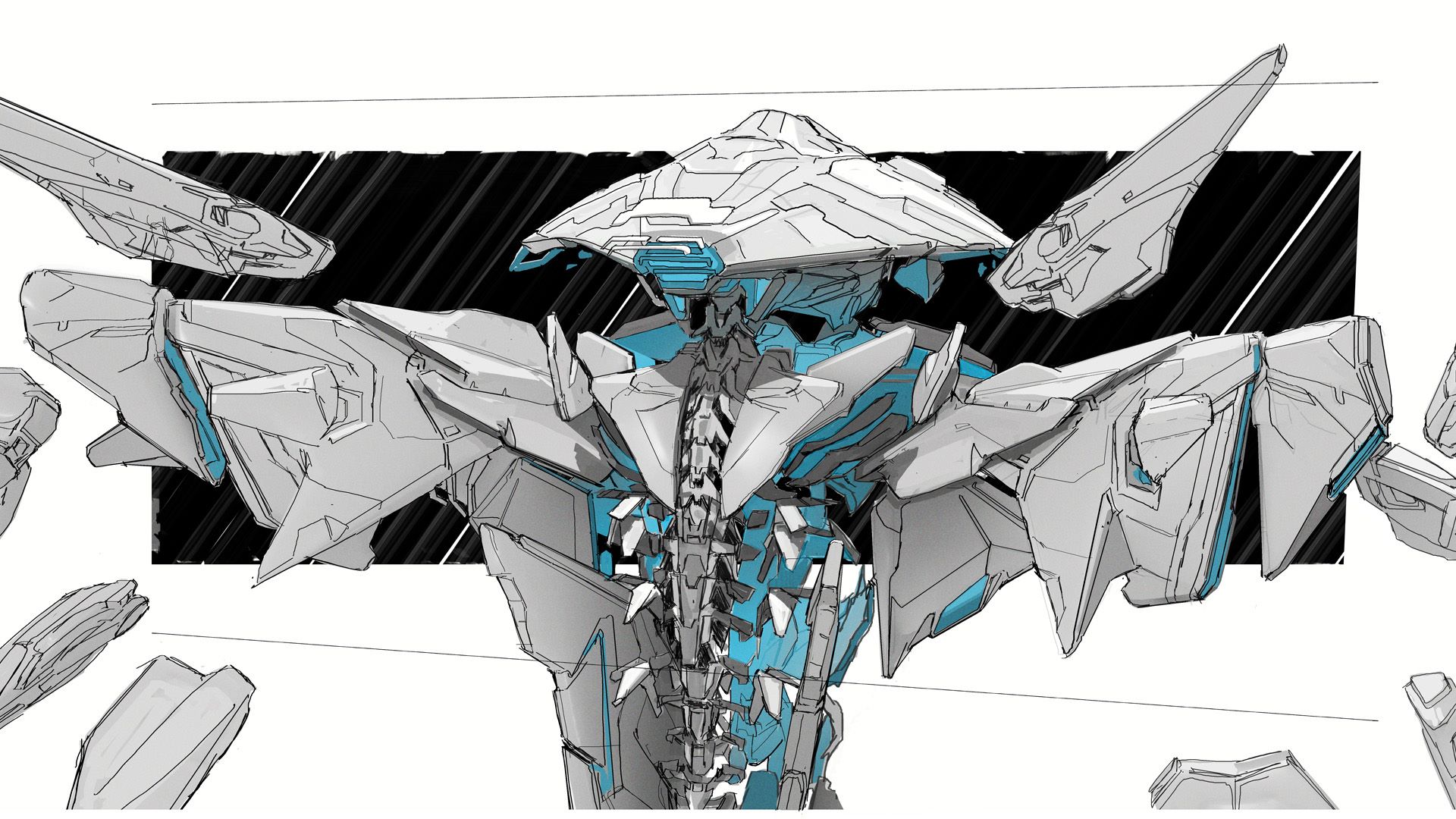 Halo 5 Guardians Forerunner Guardian Custode Concept Art 1920x1080
