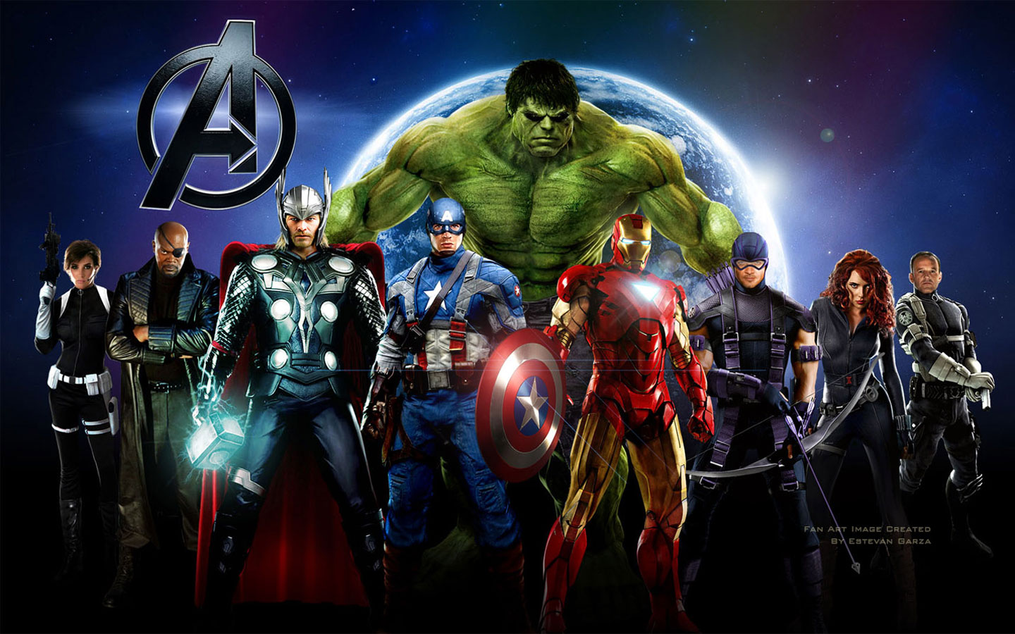 Avengers Black Widow Captain America Fan Art Hawkeye Hulk Iron Man 
