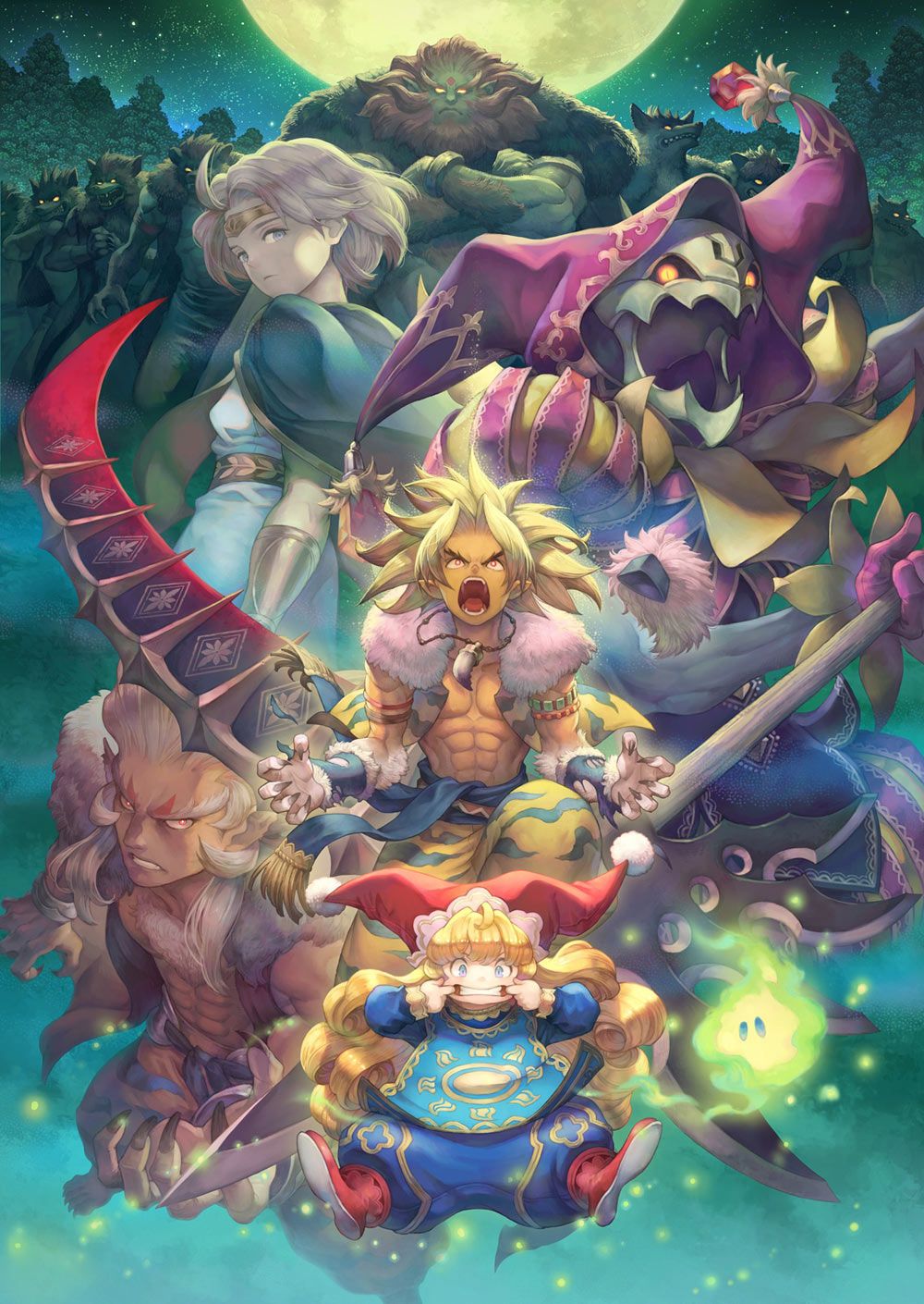 Trials Of Mana Artwork Video Game Characters 1000x1410