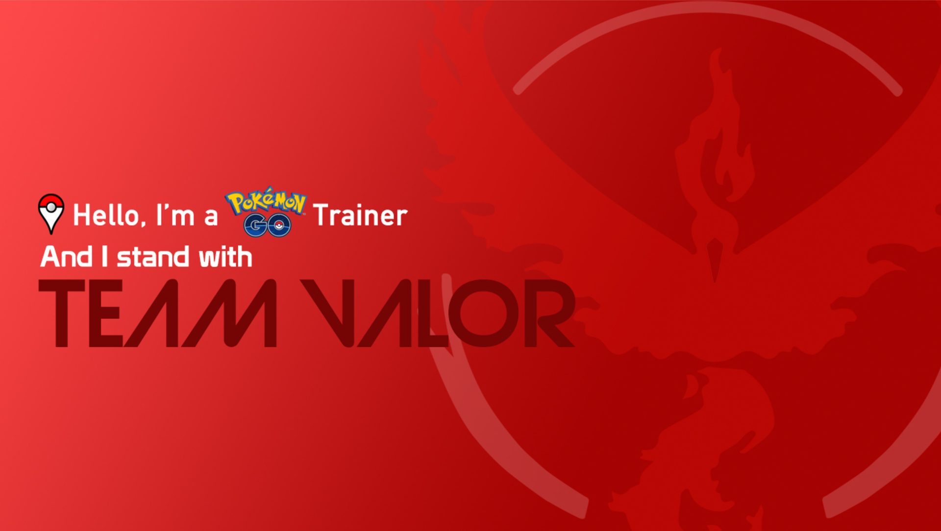 Pokemon Go Team Valor 1920x1084
