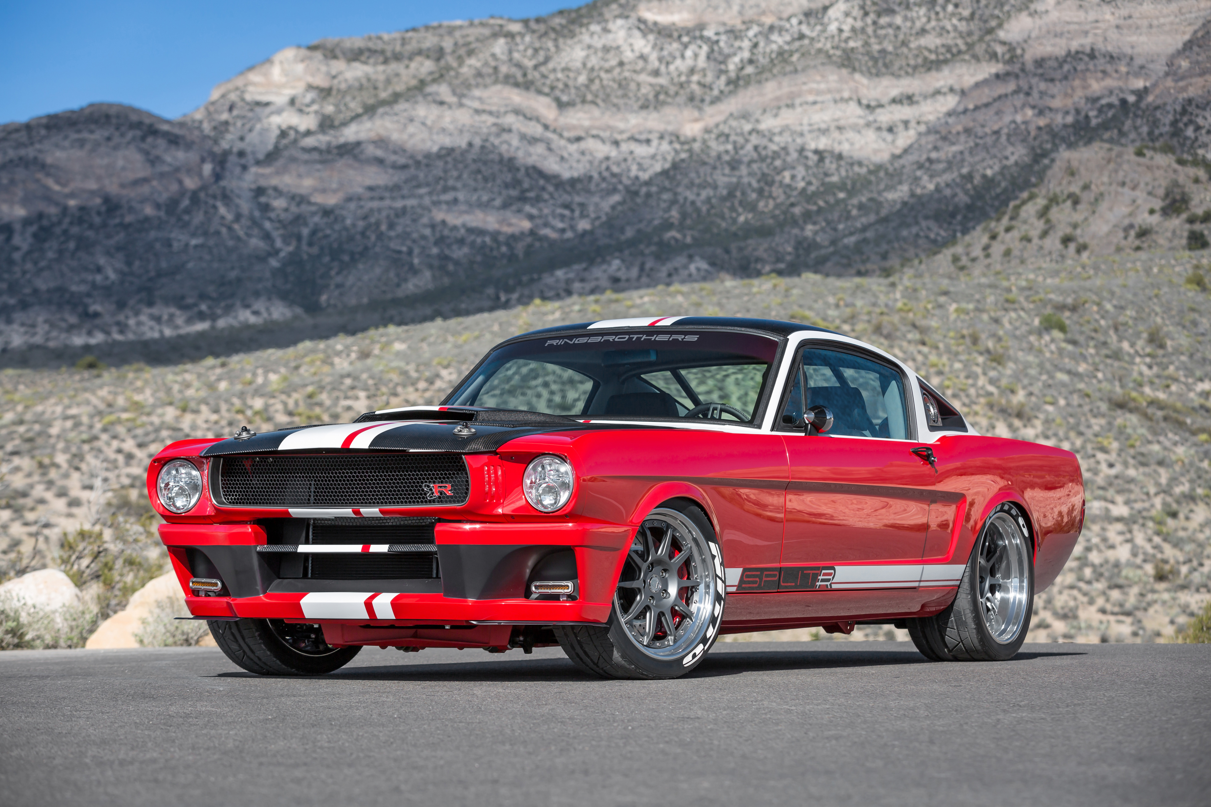 Car Ford Ford Mustang Muscle Car Red Car Ringbrothers Tuning Vehicle 4096x2731
