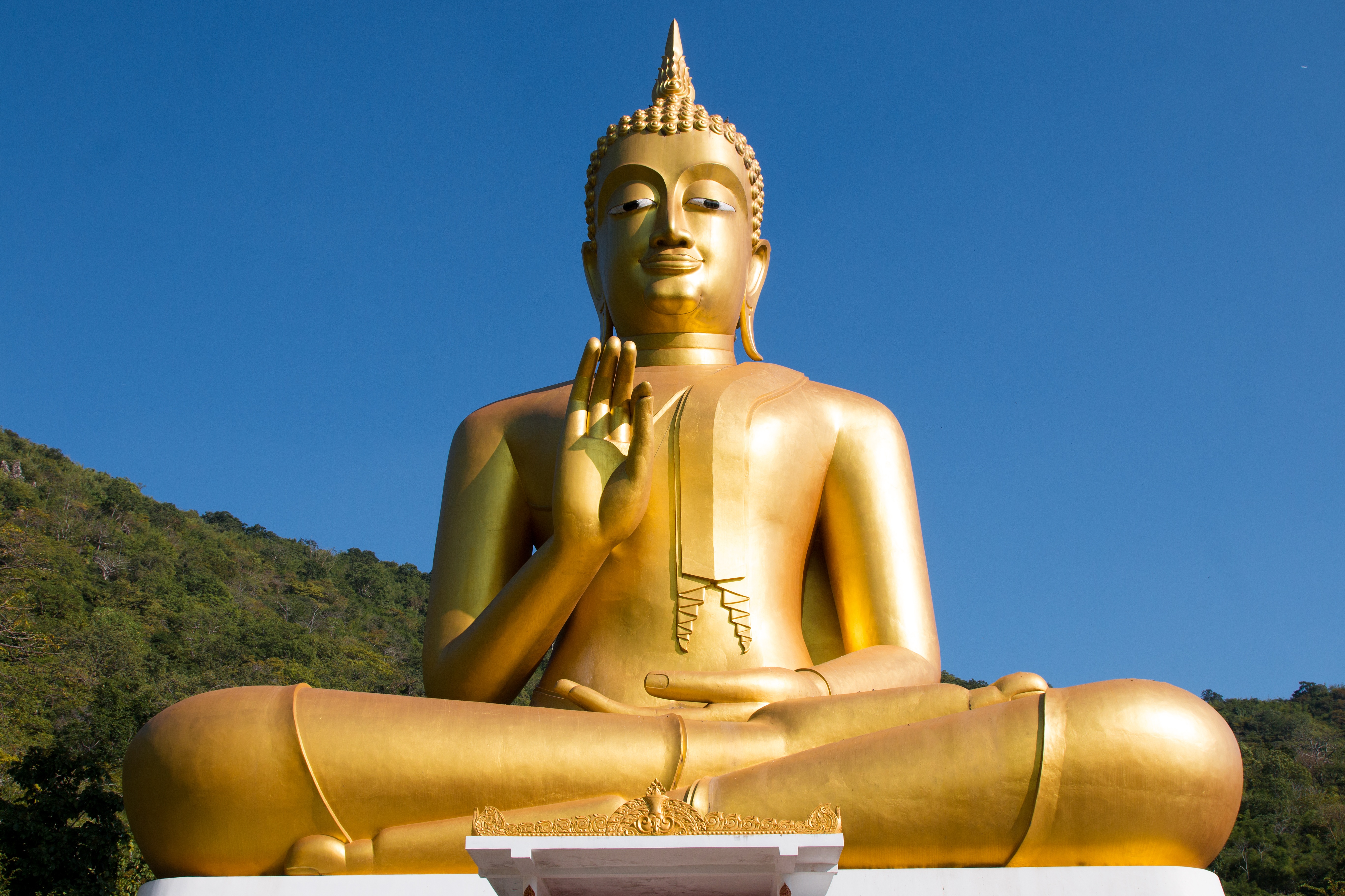 Buddha Buddhism Golden Religion Statue 5472x3648