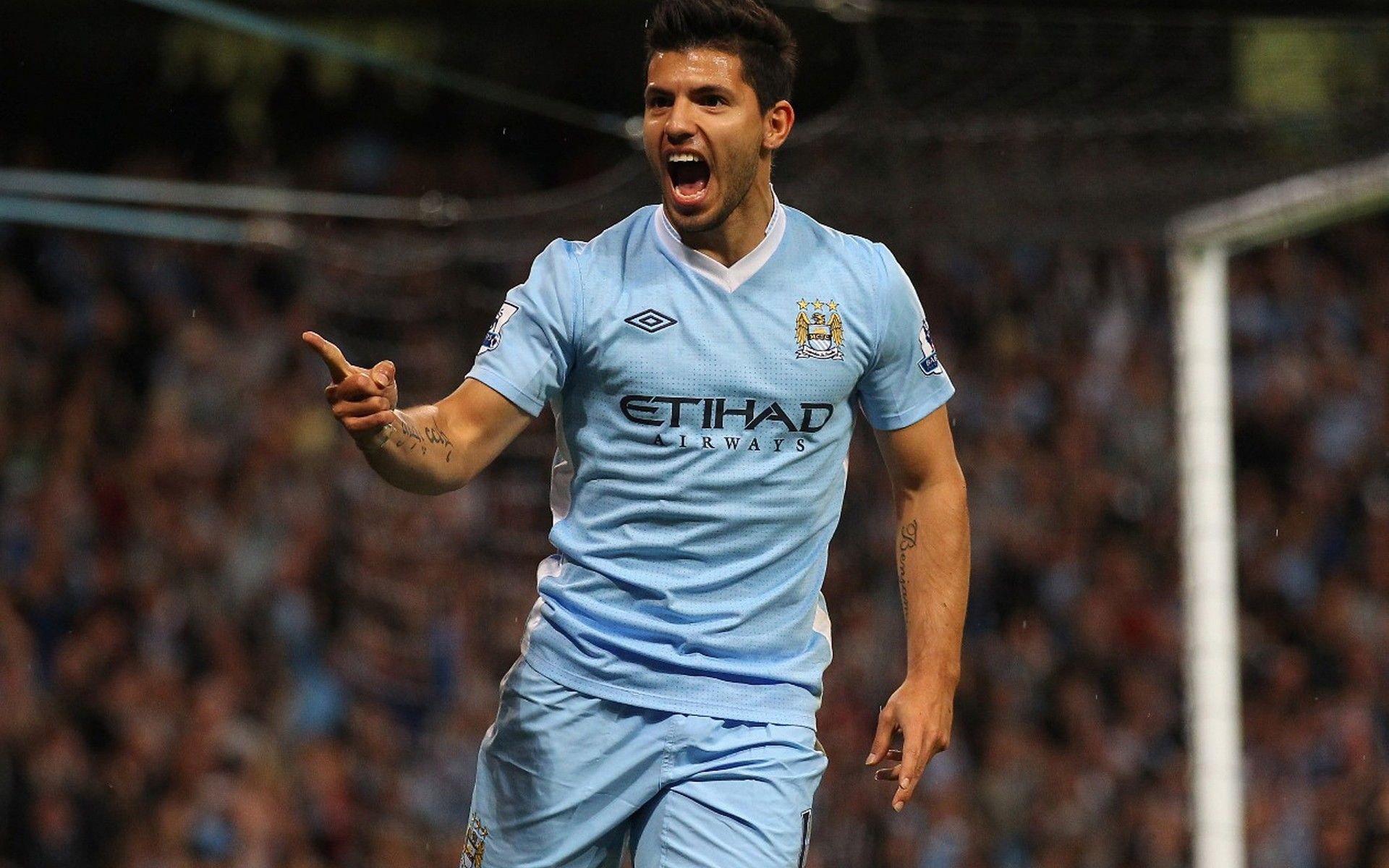 Manchester City F C Sergio Aguero 1920x1200