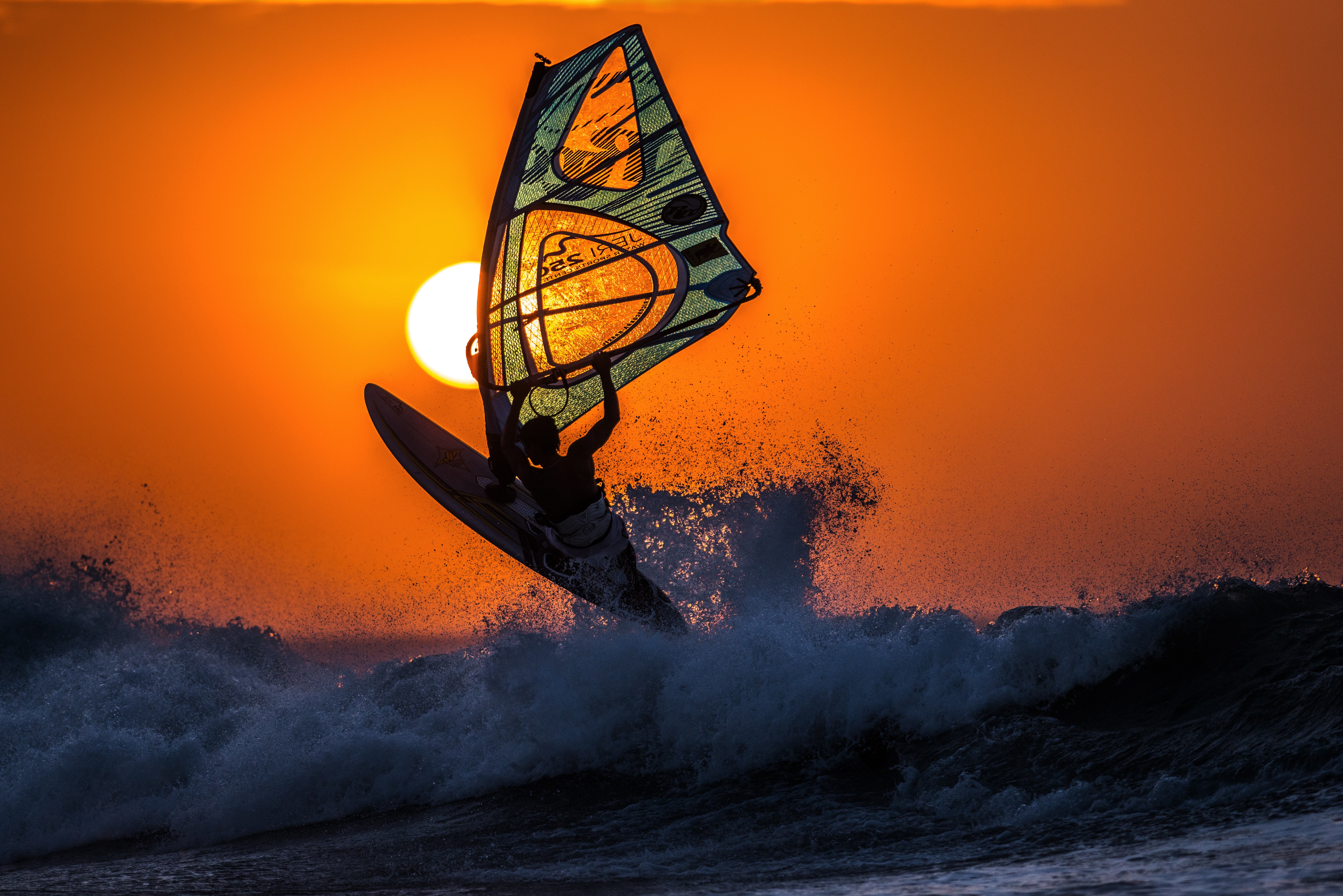 Sea Summer Sun Sunset Surfing Wave 6372x4252
