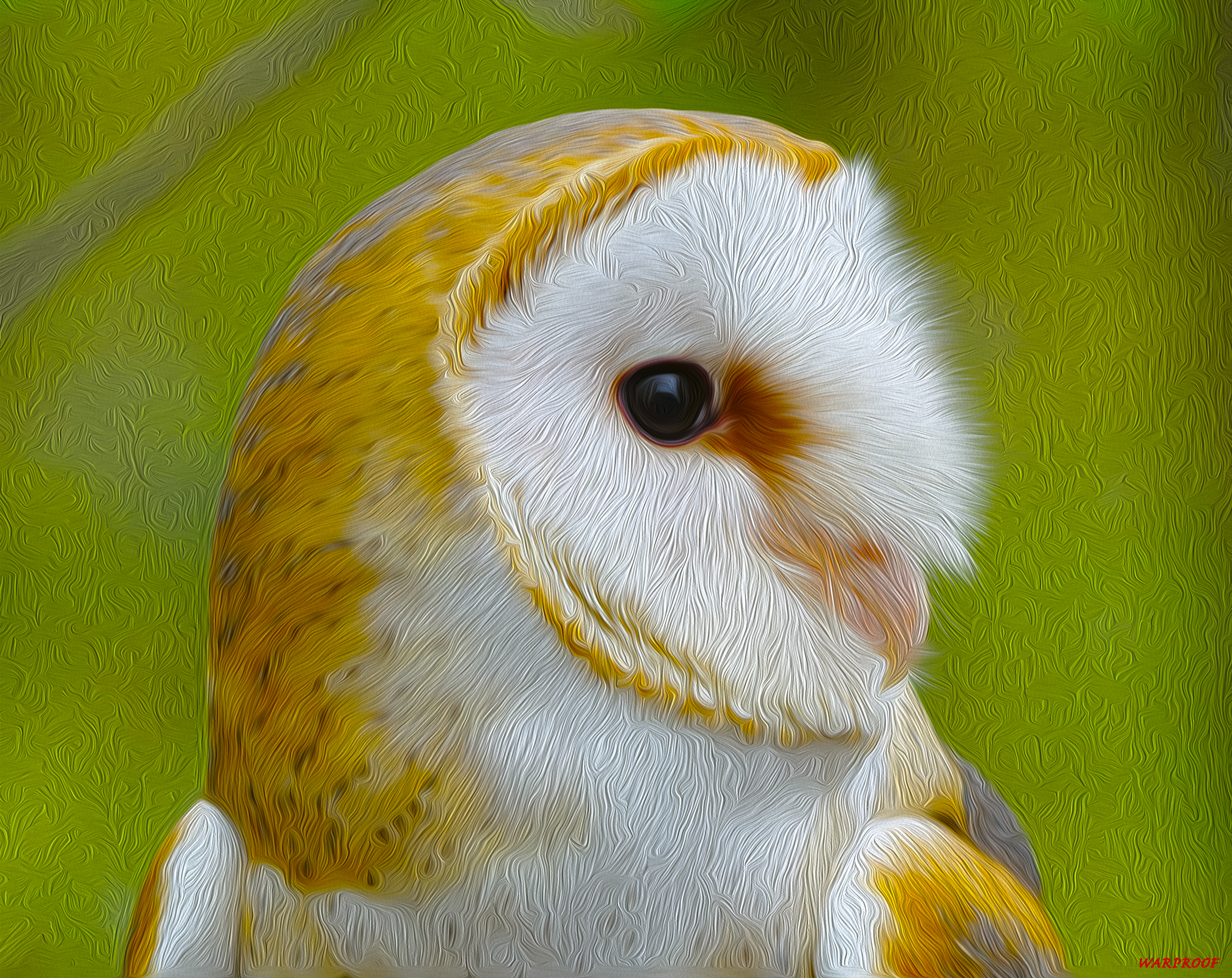 Bird Oil Painting Owl 2474x1964