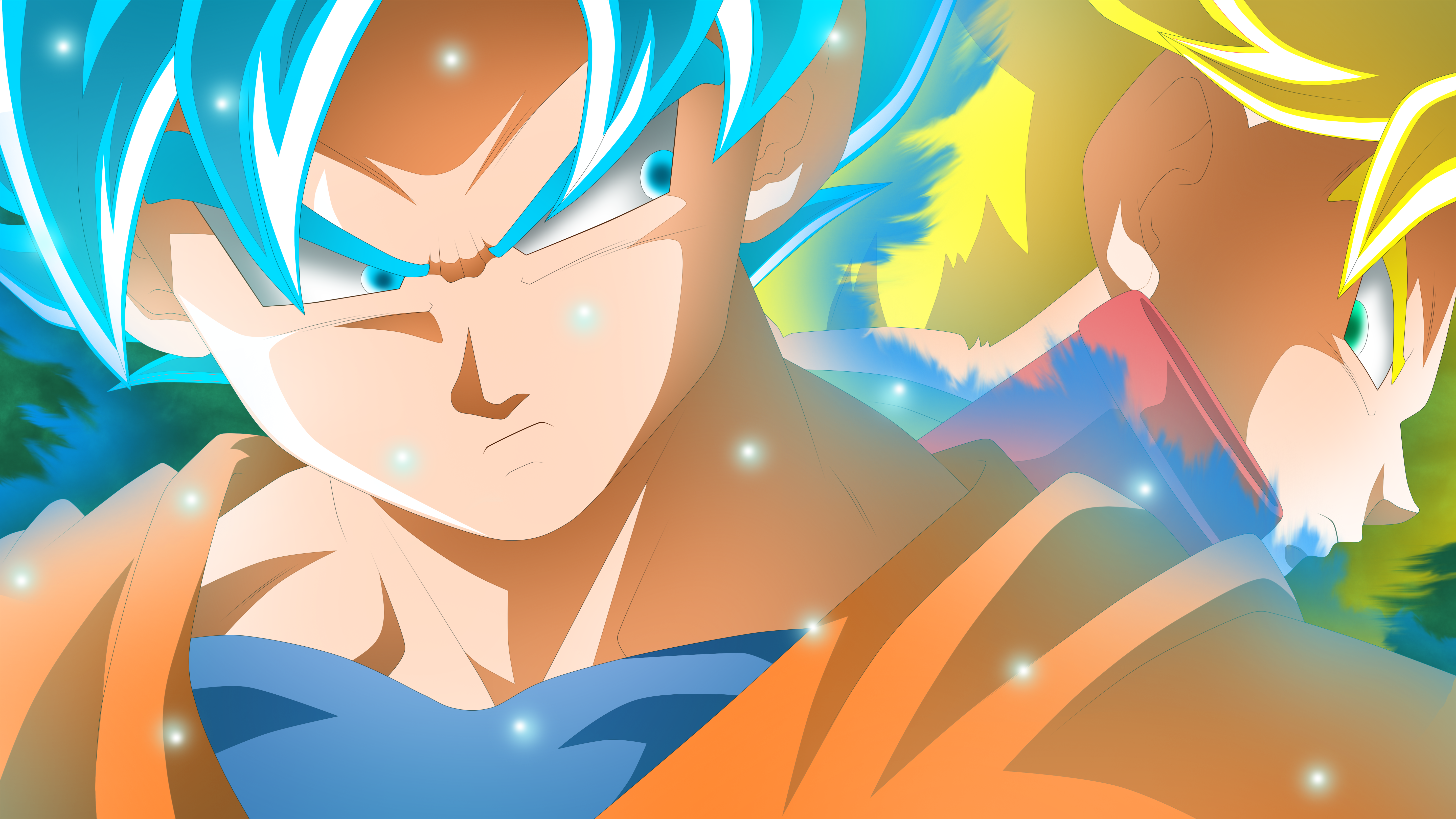 Goku Super Saiyan Blue Trunks Dragon Ball 5760x3240