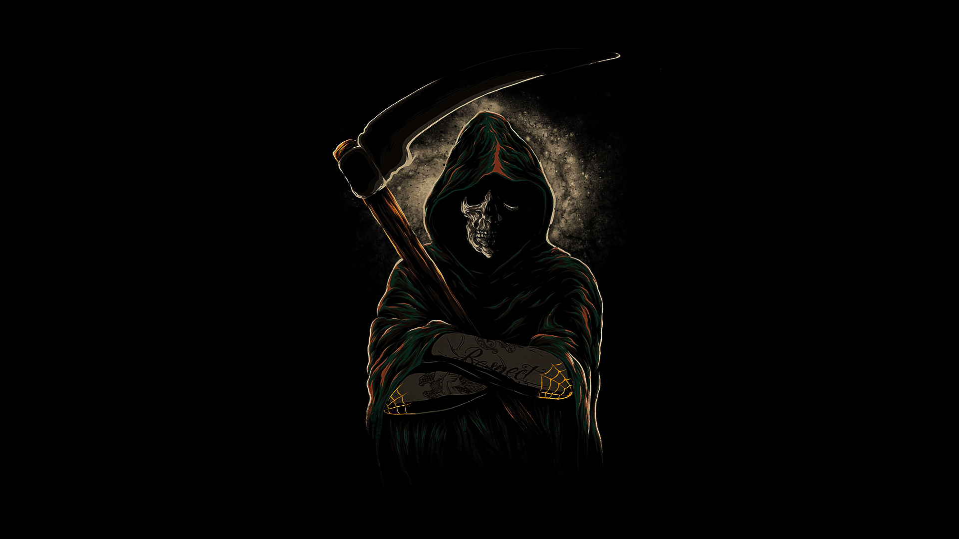Dark Grim Reaper Scythe 1920x1080