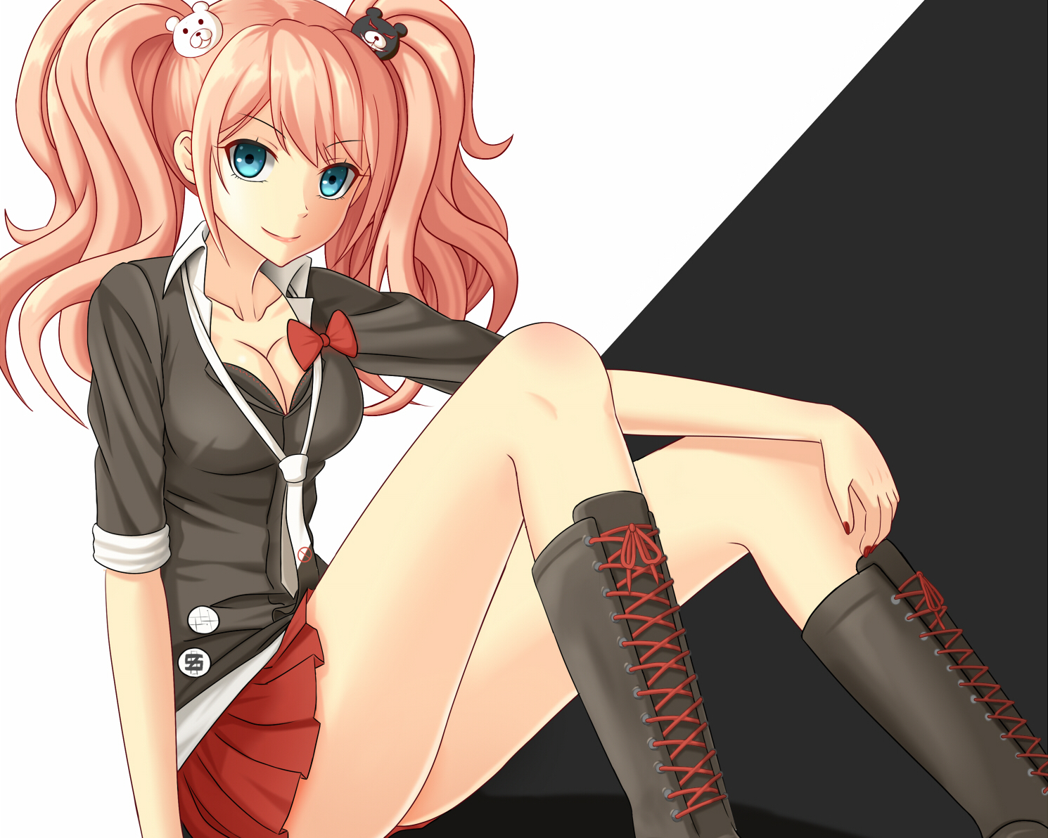 Anime Blue Eyes Danganronpa Junko Enoshima Twintails Video Game 1490x1192