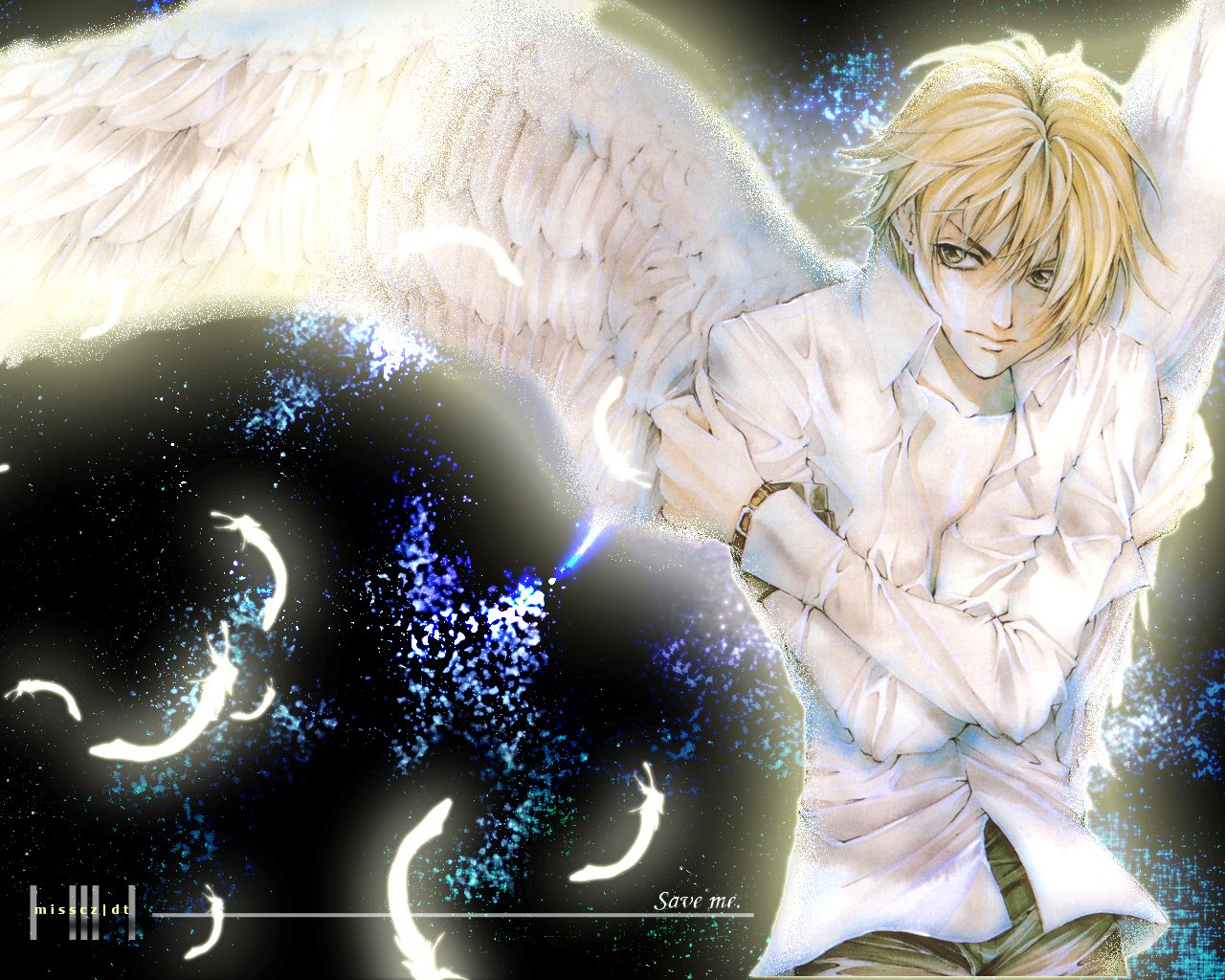 anime angel boy wallpaper