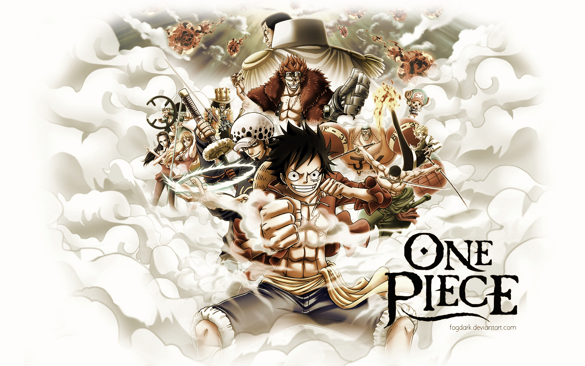 Brook One Piece Franky One Piece Monkey D Luffy Nami One Piece Nico Robin Roronoa Zoro Sanji One Pie 1920x1200