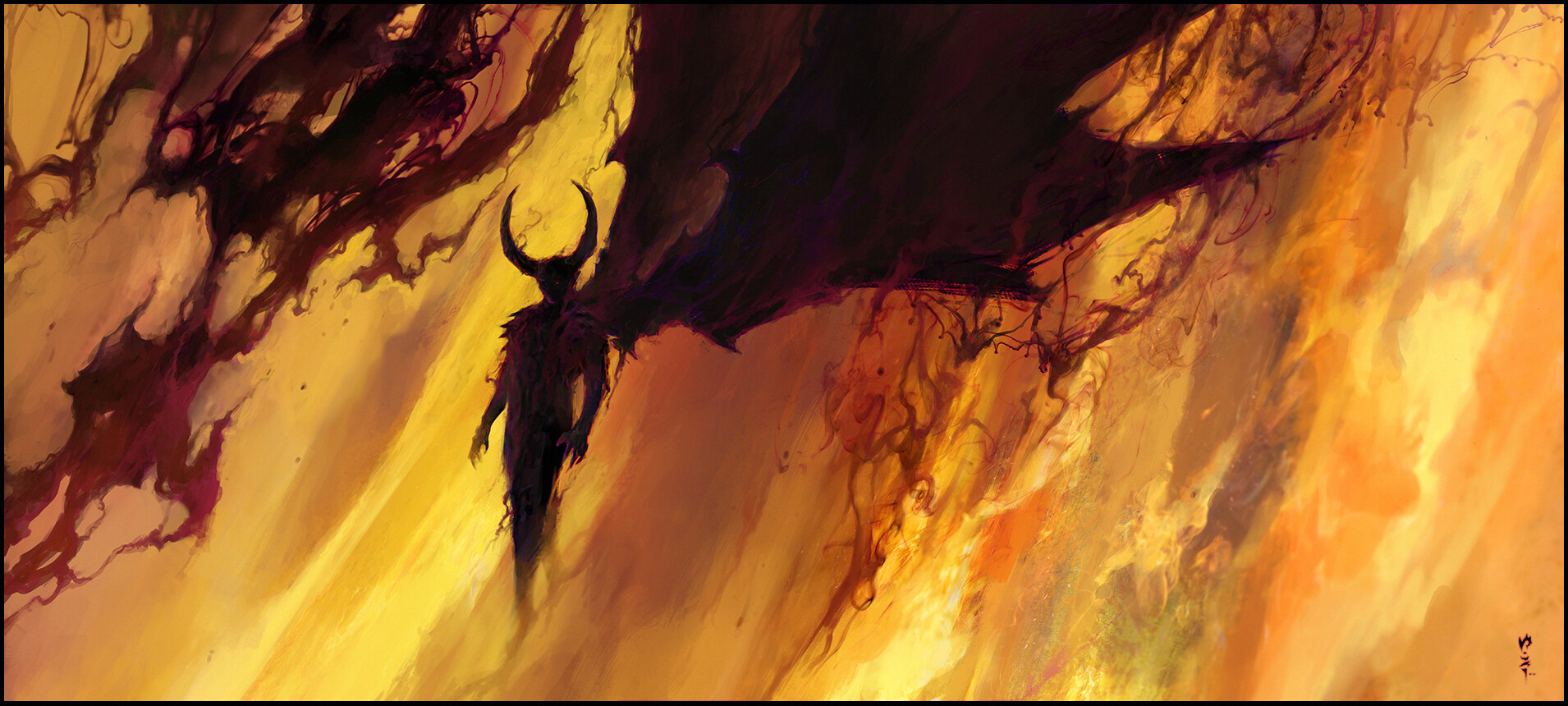 Demon Fantasy Art Chris Cold 1910x860