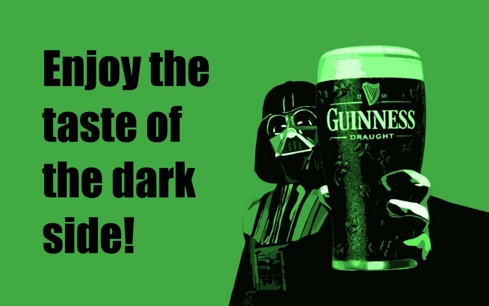 Alcohol Beer Darth Vader Guinness Star Wars 1680x1050