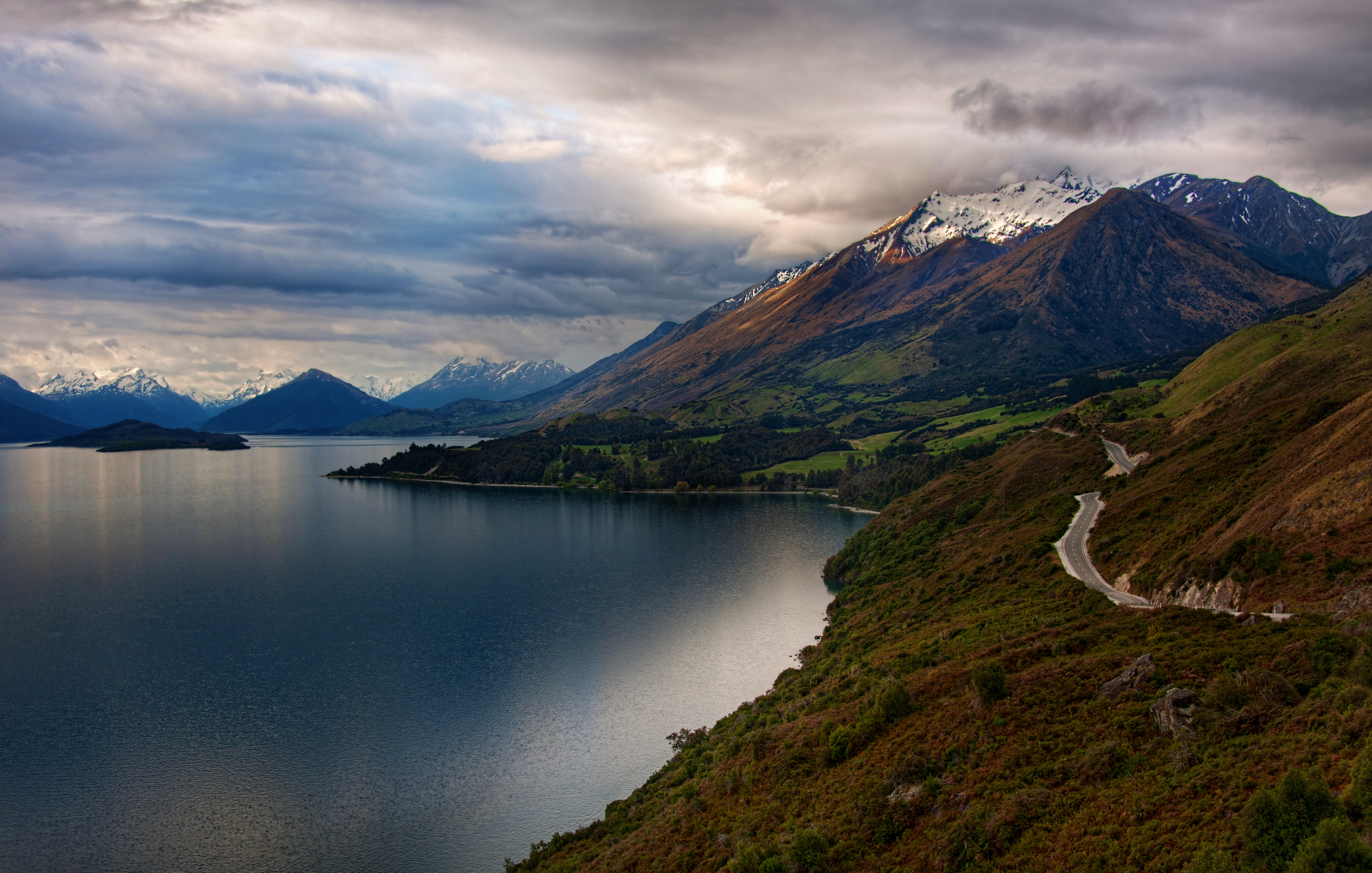 Mount Creighton New Zealand Road South Island New Zealand Southern Alps 5660x3600