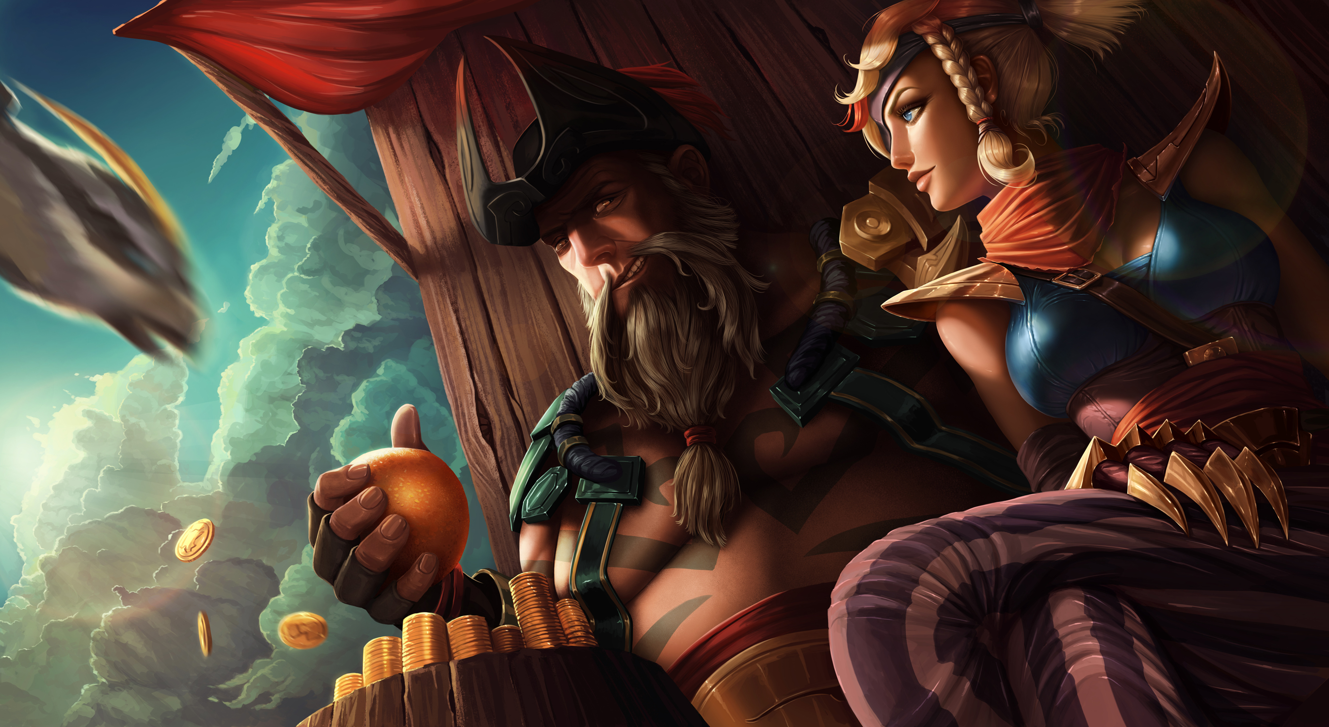 Gangplank League Of Legends Quinn League Of Legends 2741x1500