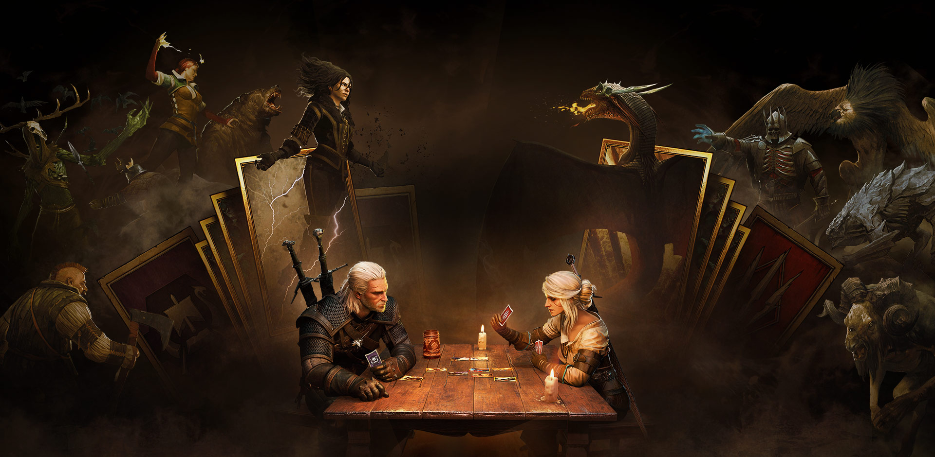 Ciri The Witcher Geralt Of Rivia Gwent The Witcher Card Game 1920x940