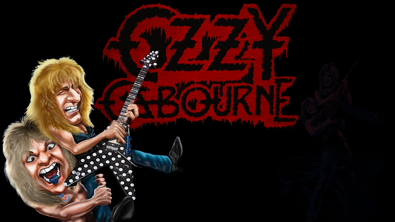 Heavy Metal Ozzy Osbourne Randy Rhoads Rock Music Wallpaper -  Resolution:1600x900 - ID:955590 