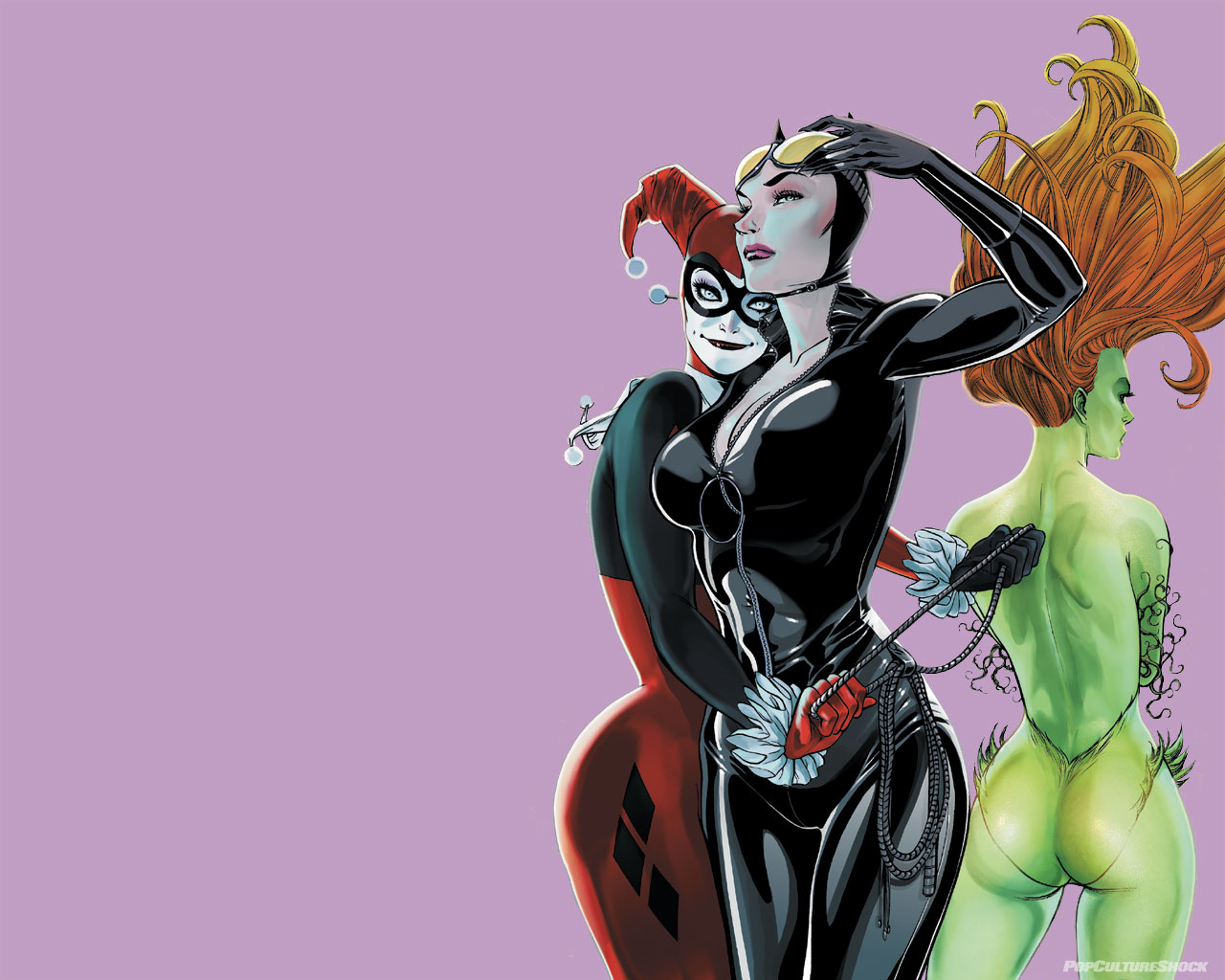Harley Quinn Poison Ivy 1280x1024