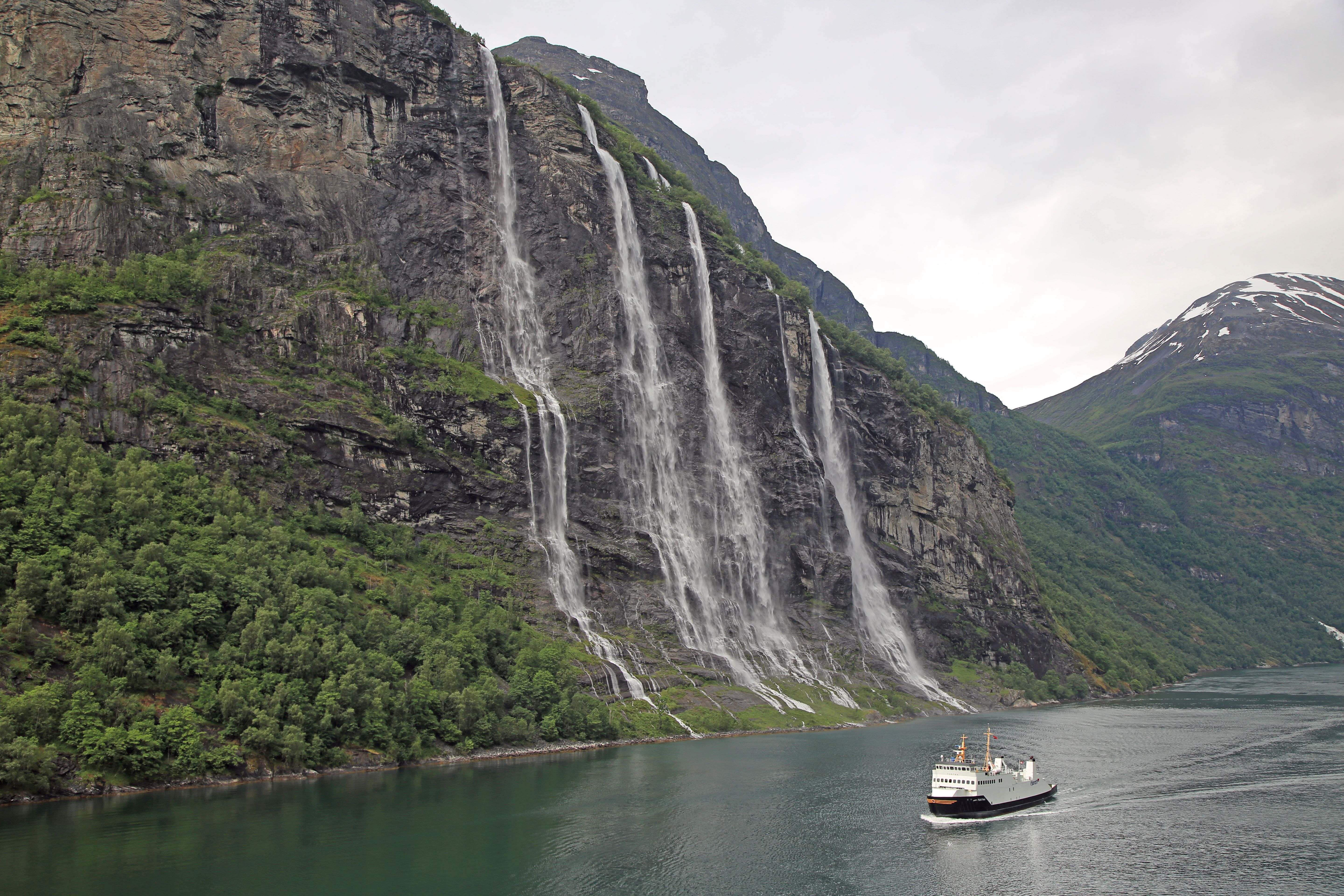 Earth Seven Sisters Waterfall Norway 5760x3840