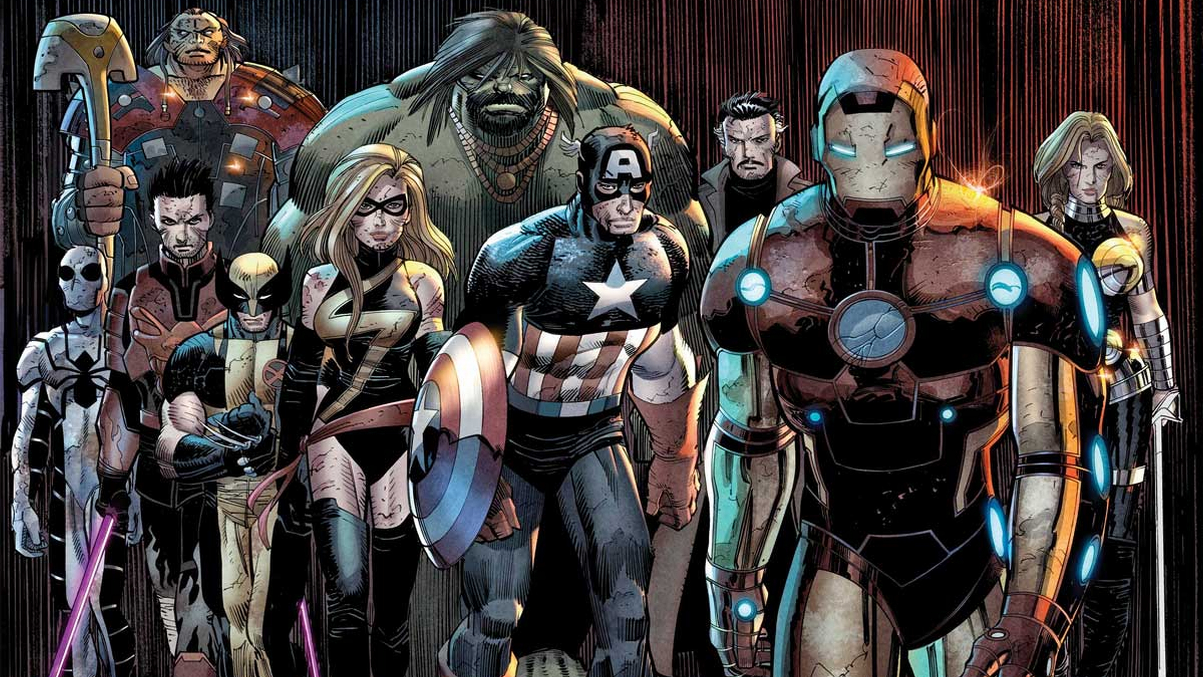 Captain America Hulk Iron Man Ms Marvel Wolverine 3840x2160