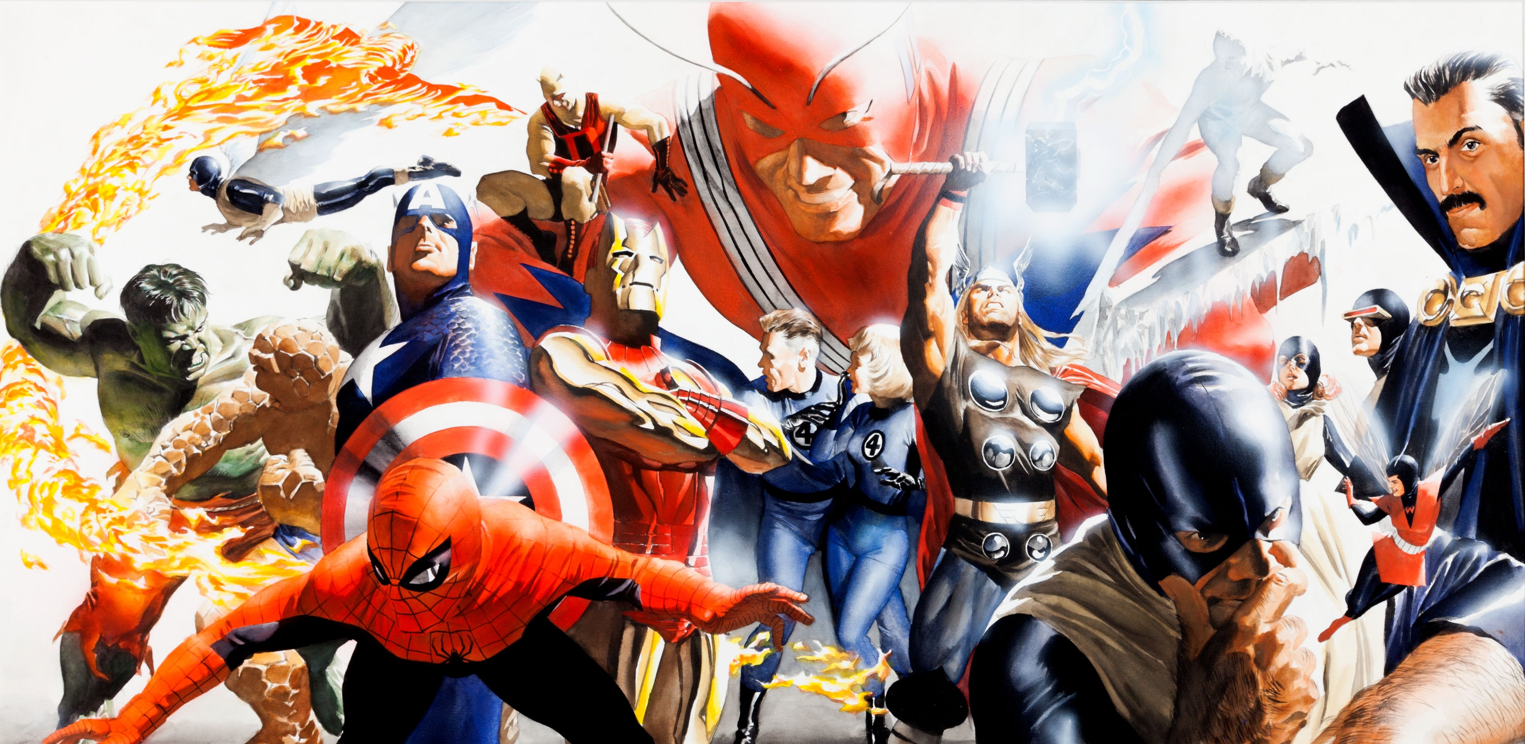 Angel Marvel Comics Beast Marvel Comics Ben Grimm Captain America Cyclops Marvel Comics Daredevil Do 3000x1464